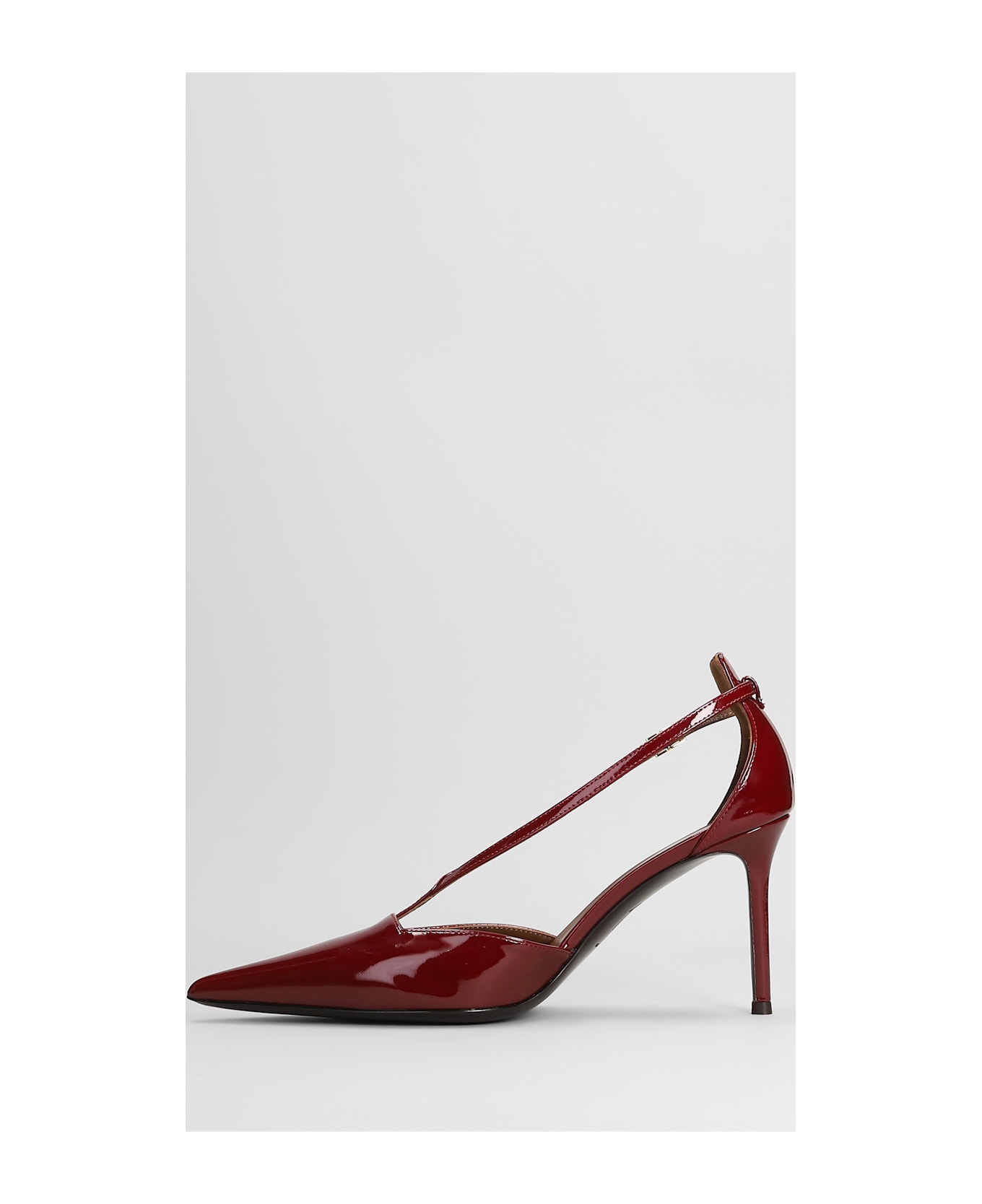 Giuseppe Zanotti Almha 85 Pumps In Red Patent Leather - red