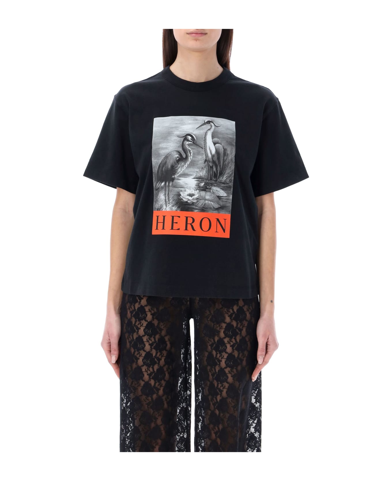 HERON PRESTON Nf Heron Bw T-shirt - BLACK