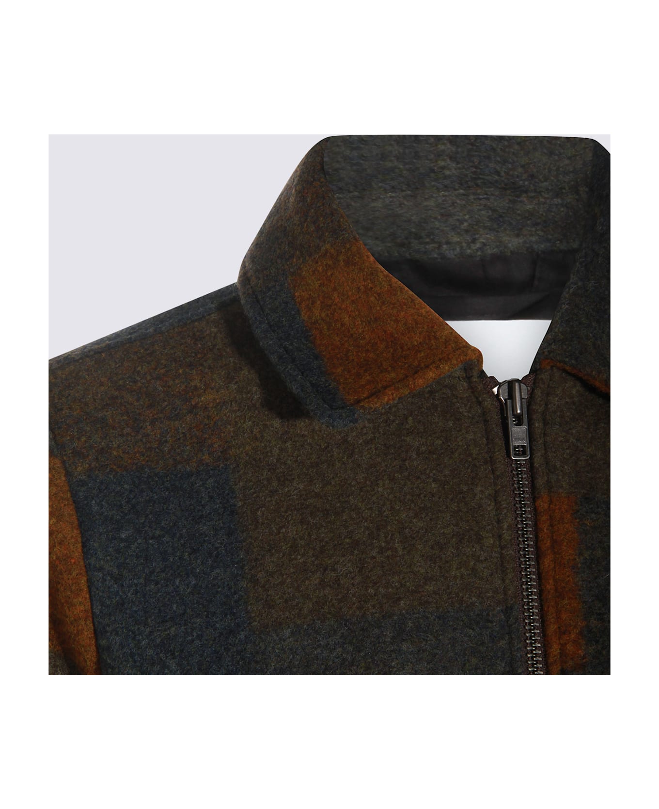 NN07 Multicolor Wool Gael Casual Jacket - BROWN CHECK