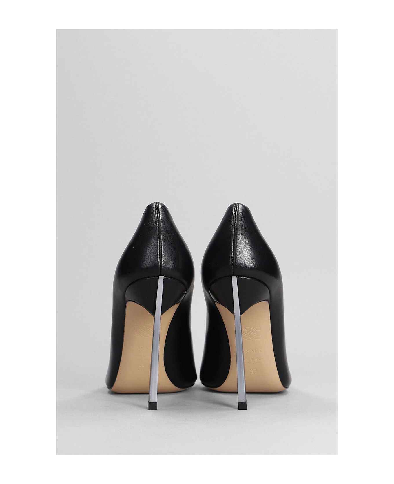 Casadei Superblade Pumps In Black Leather - black
