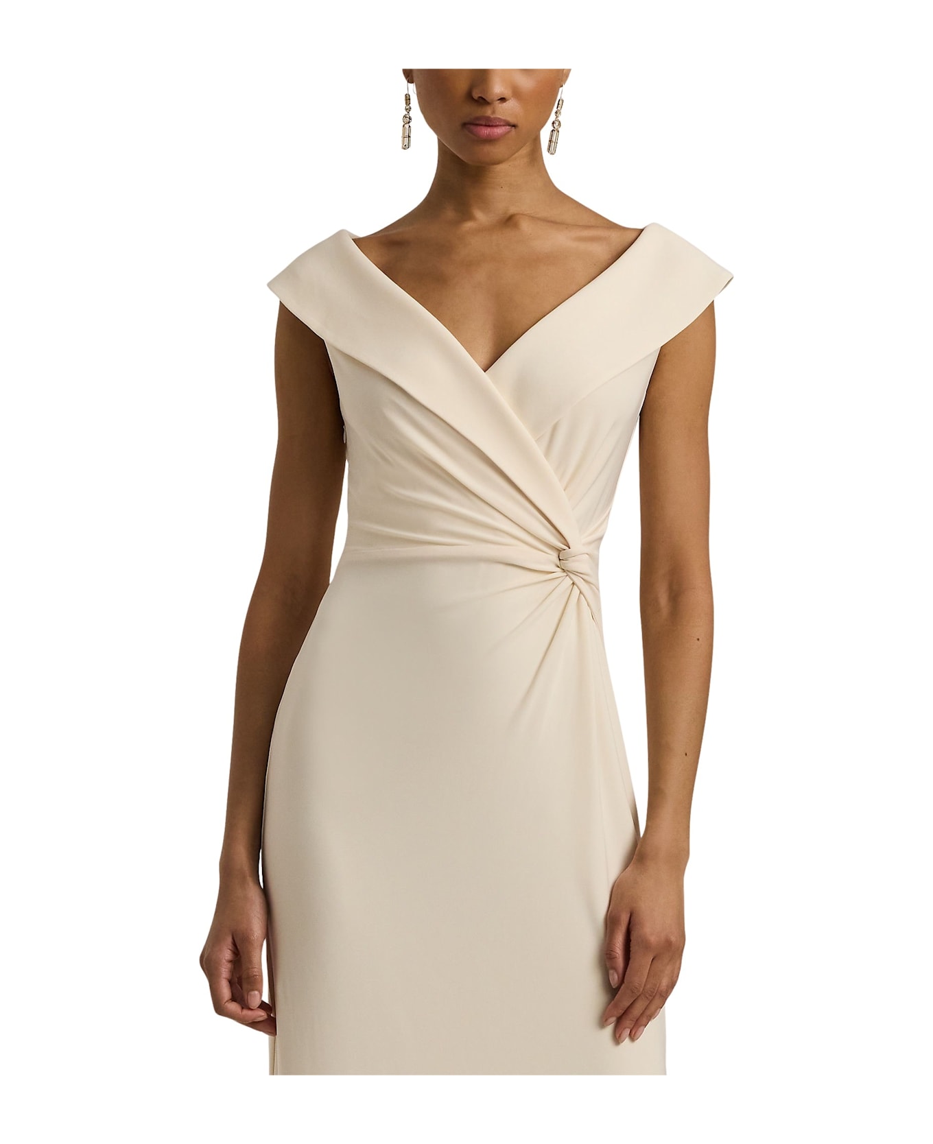 Ralph Lauren Leonidas Sleeveless Gown - Mascarpone Cream