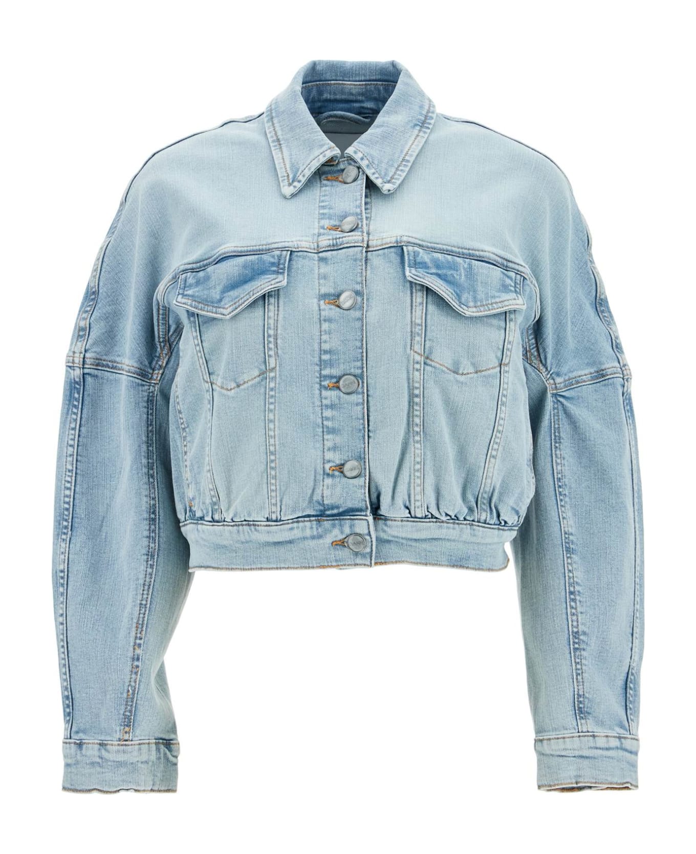 Ganni Denim Bomber - TINT WASH (Blue)