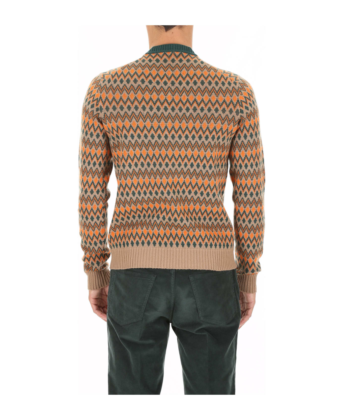 Prada Chevron Logo Pullover - CAMMELLO|Beige