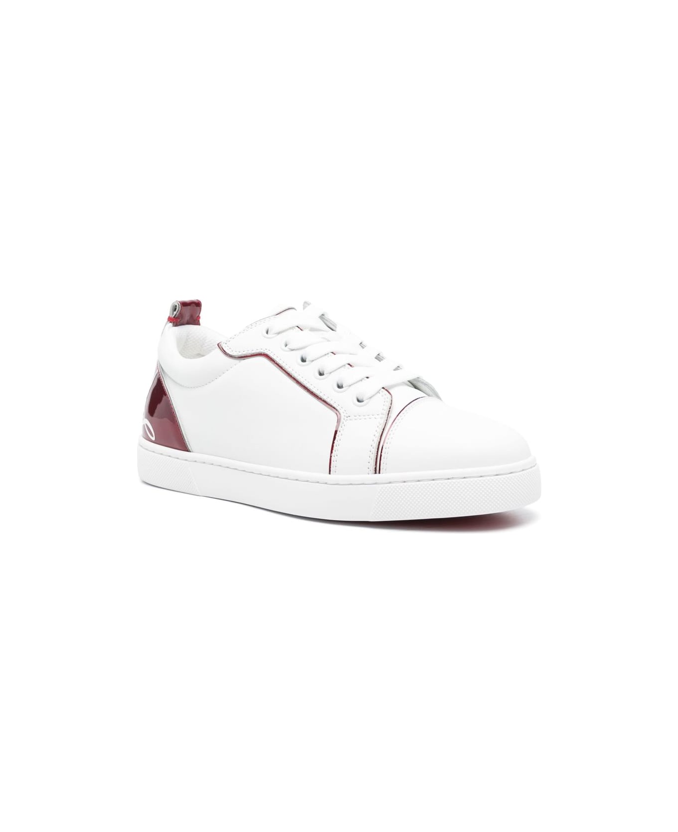 Christian Louboutin Fun Louis Junior Leather Sneakers - White