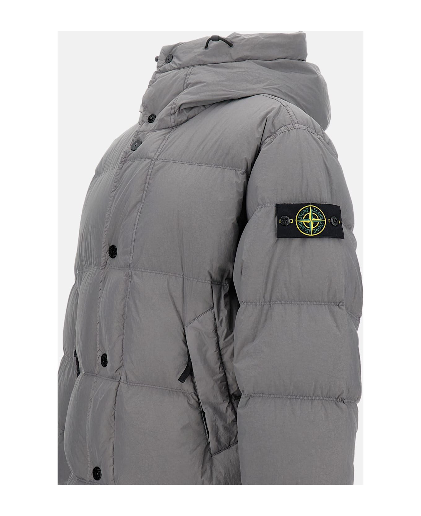 Stone Island Long Puffer Jacket - Grey