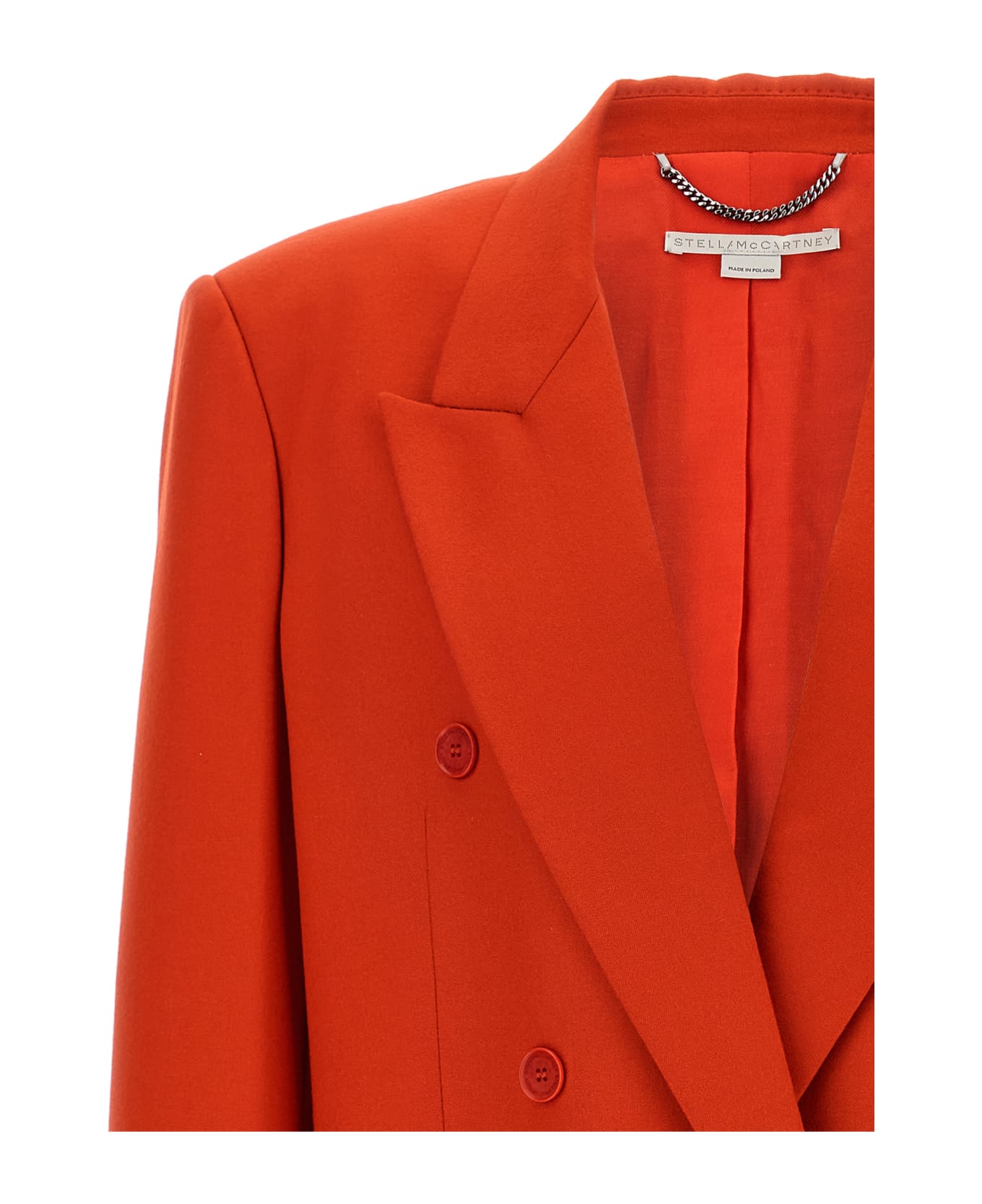 Stella McCartney Double-breasted Wool Blazer - Red