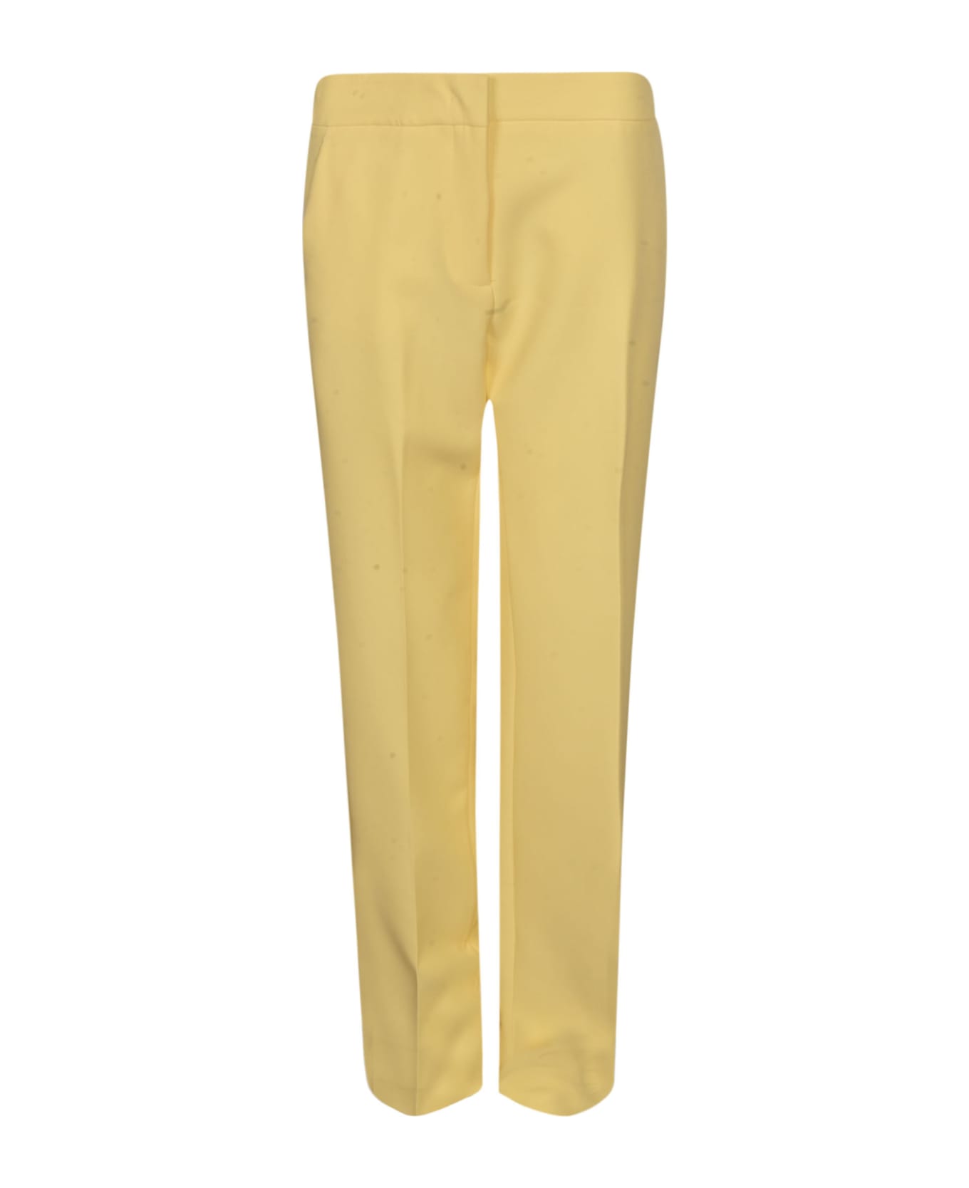 Blugirl Slim Fit Plain Trousers - Yellow