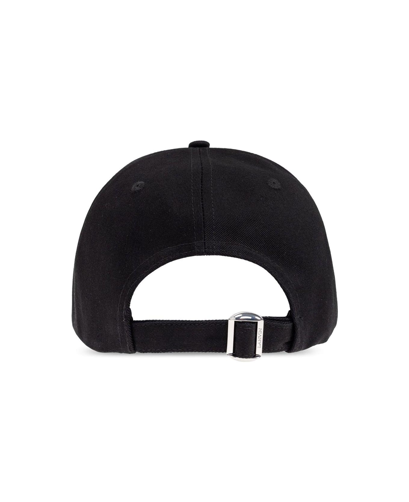 Lanvin Logo Embroidered Cap - Nero