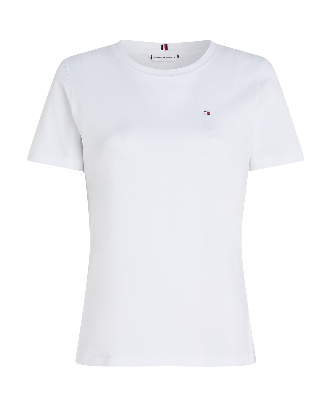 Tommy Hilfiger White T-shirt With Mini Logo - OPTIC WHITE