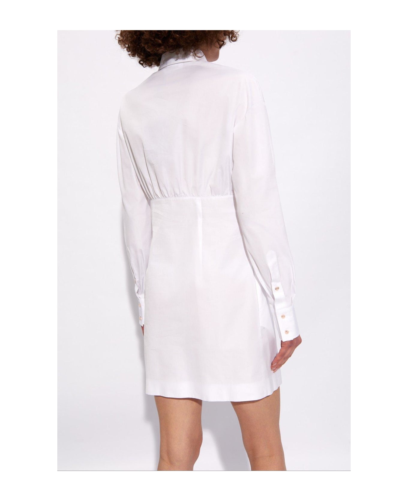 Dsquared2 Long-sleeved Shirt Dress - White ワンピース＆ドレス