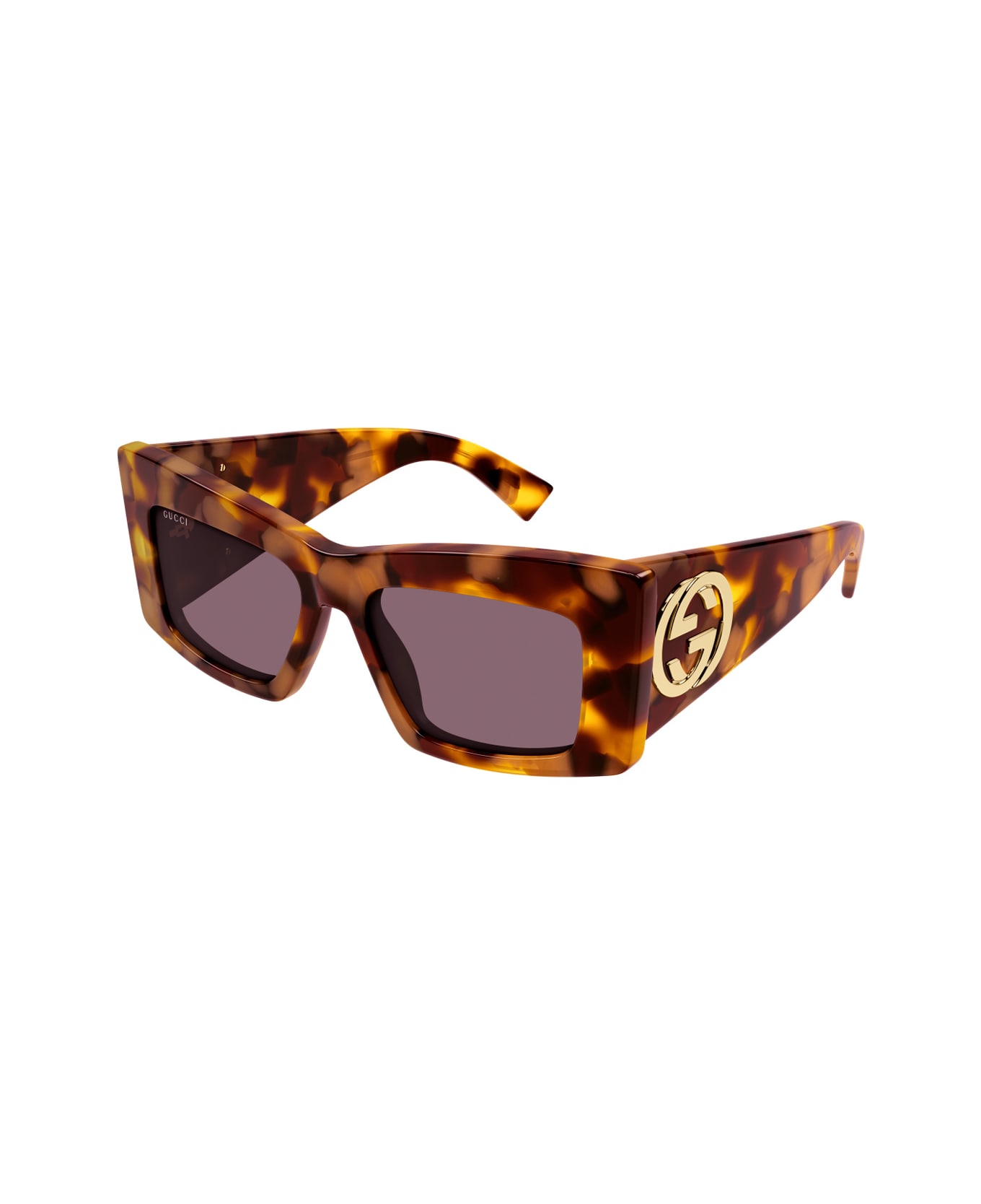 Gucci Eyewear Gucci Gg1842s Linea Emblem 003 Havana Violet Sunglasses - Havana