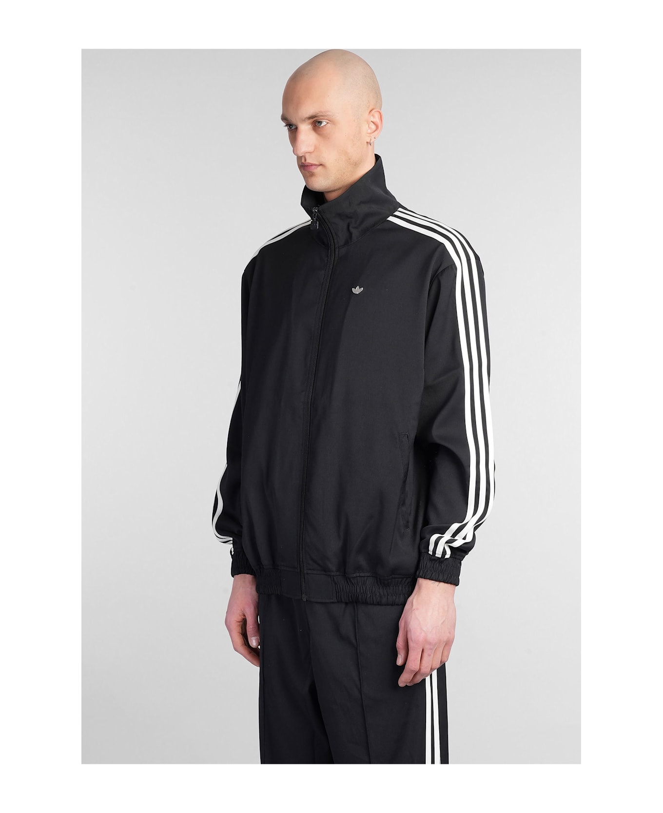 Adidas Firebird Tt Sweatshirt In Black Polyester - black