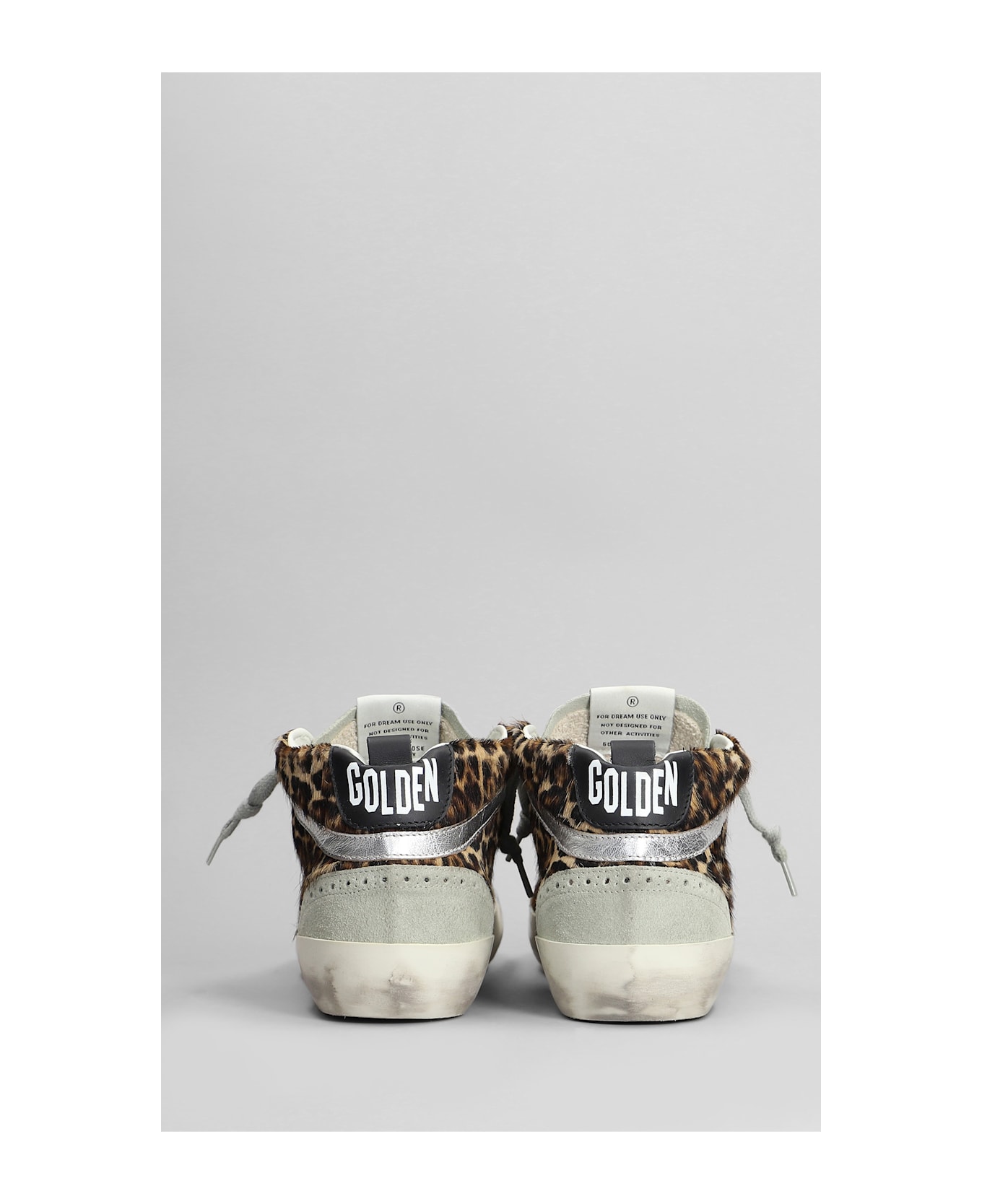 Golden Goose Mid Star Sneakers In Animalier Pony Skin - BEIGE BROWN LEO/ICE/BLACK/SILVER