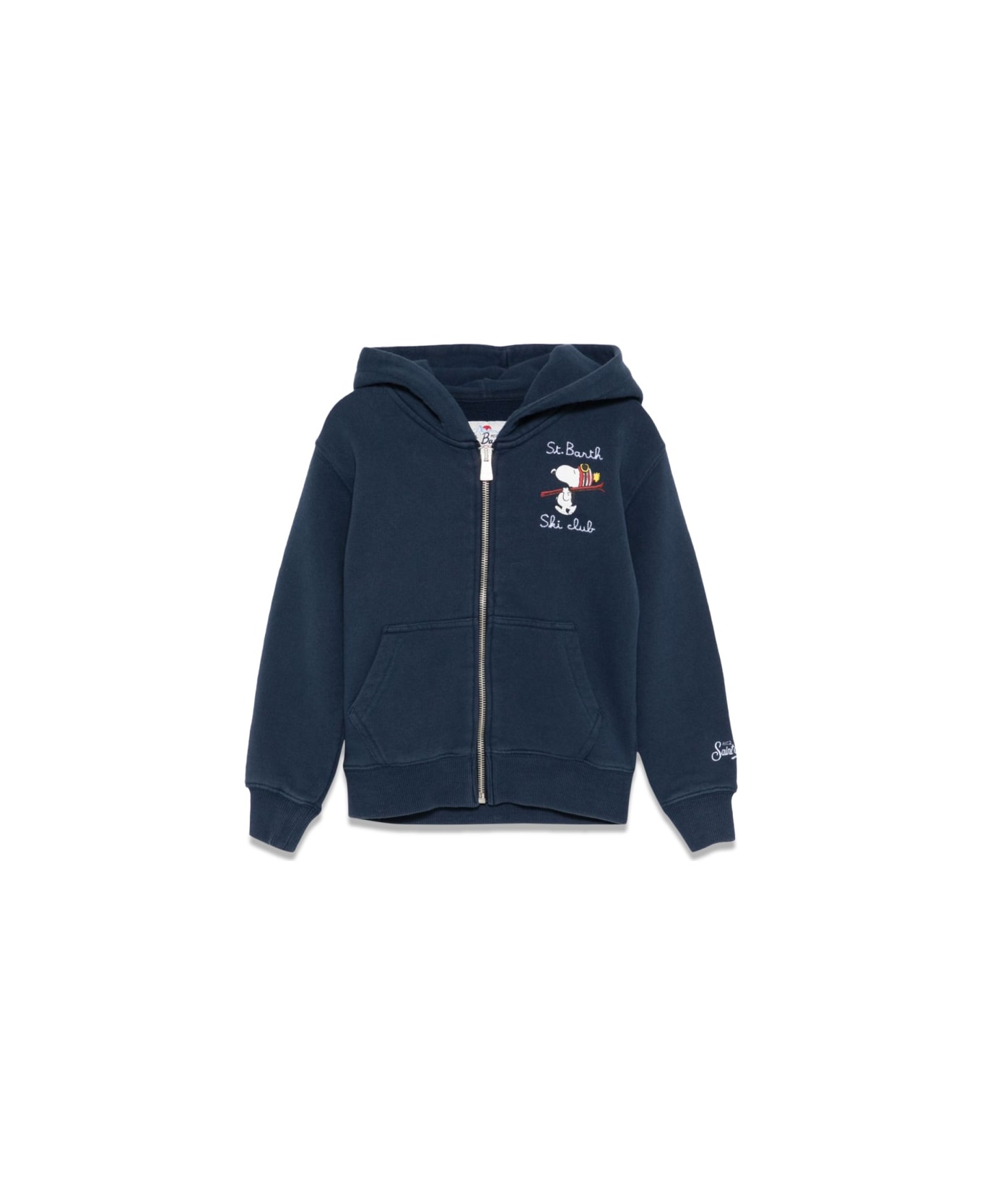 MC2 Saint Barth Cotton Fleece Hoody With Zipper - MULTICOLOUR