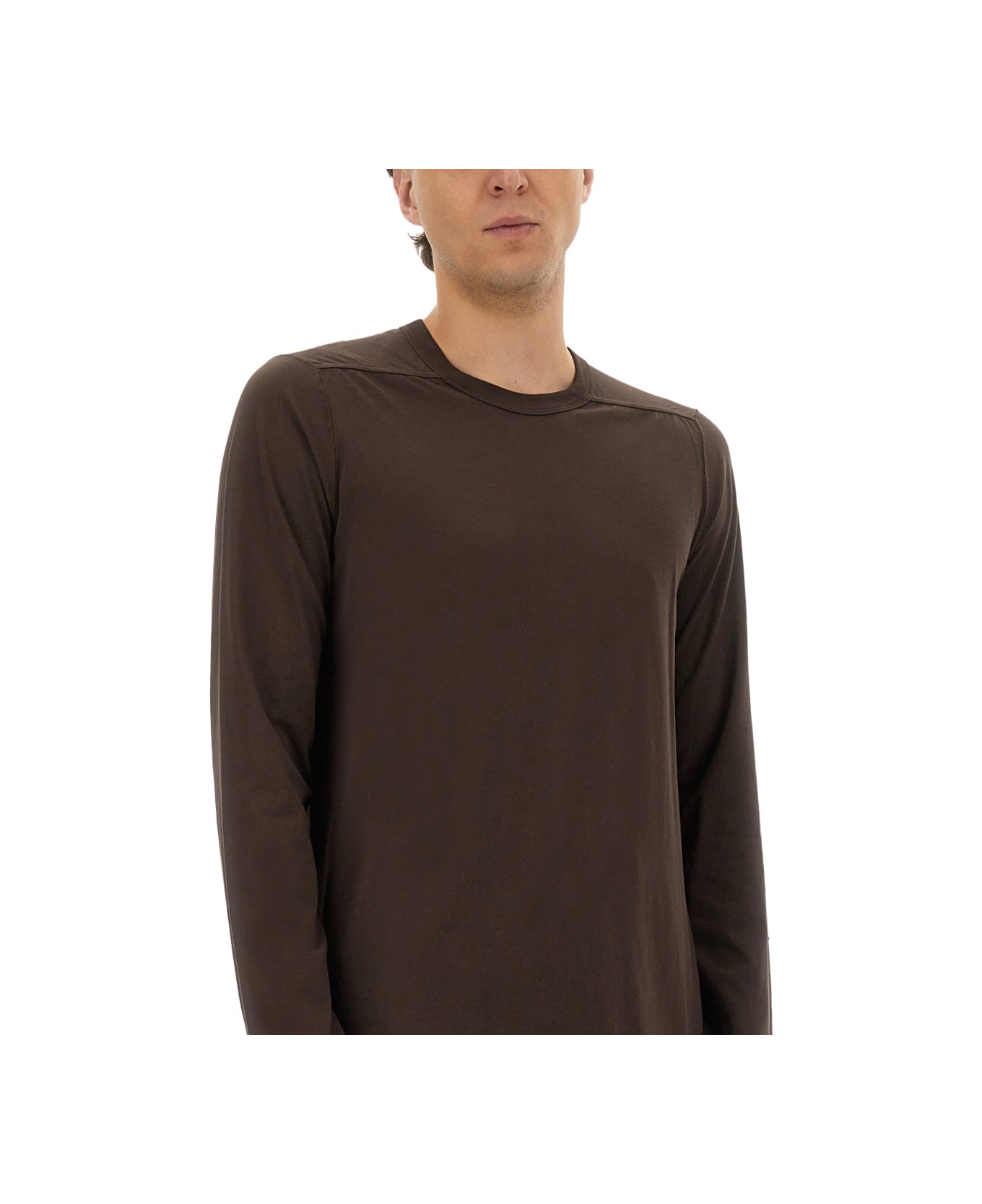 Rick Owens Long-sleeved T-shirt - BROWN