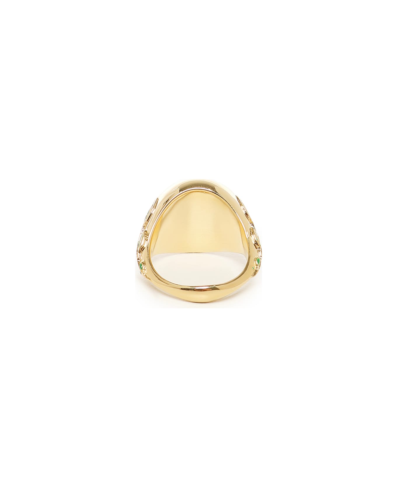 Casablanca Signet Ring - Gold pearl