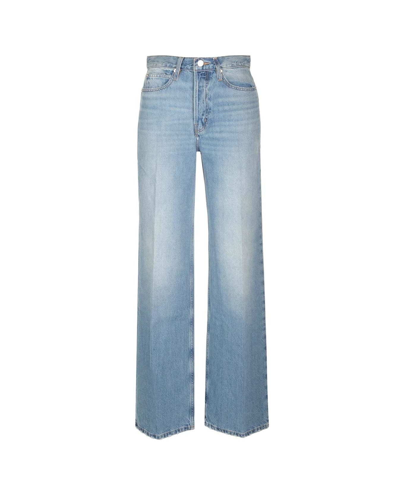Frame The 1978 High-waist Wide-leg Jeans - Blue
