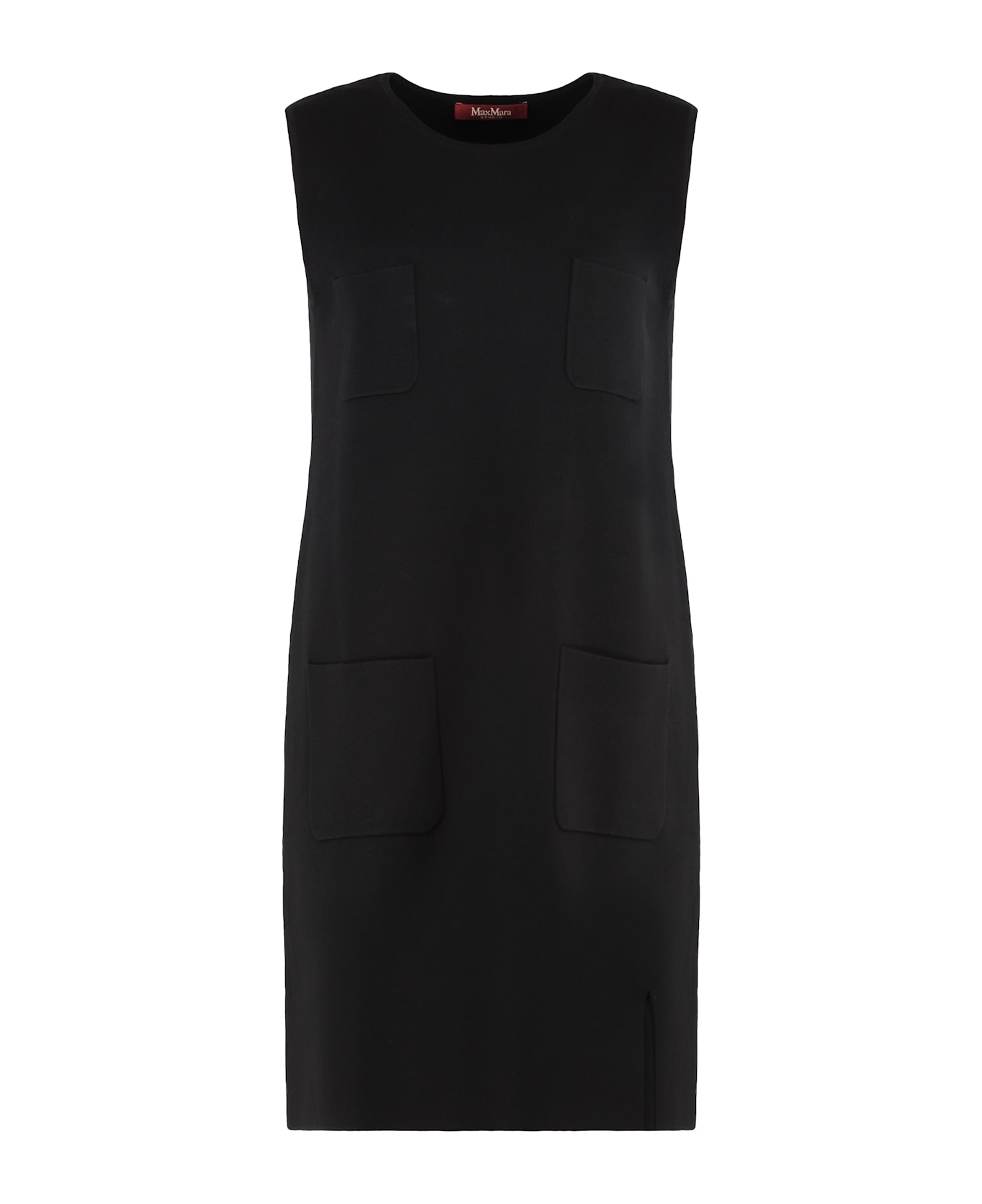 Max Mara Studio Parata Knitted Dress - black