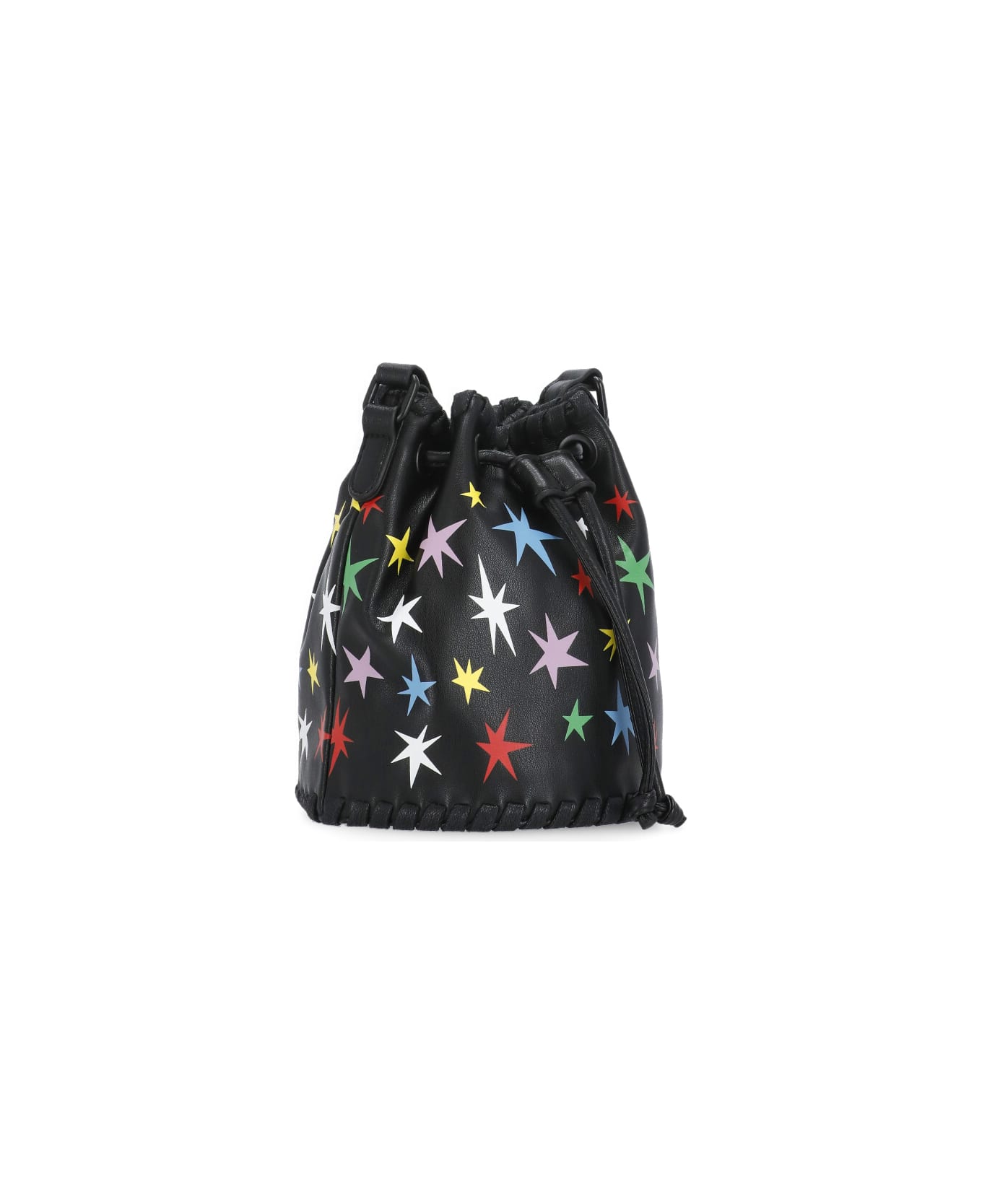 Stella McCartney Bucket Bag With Logo - Black