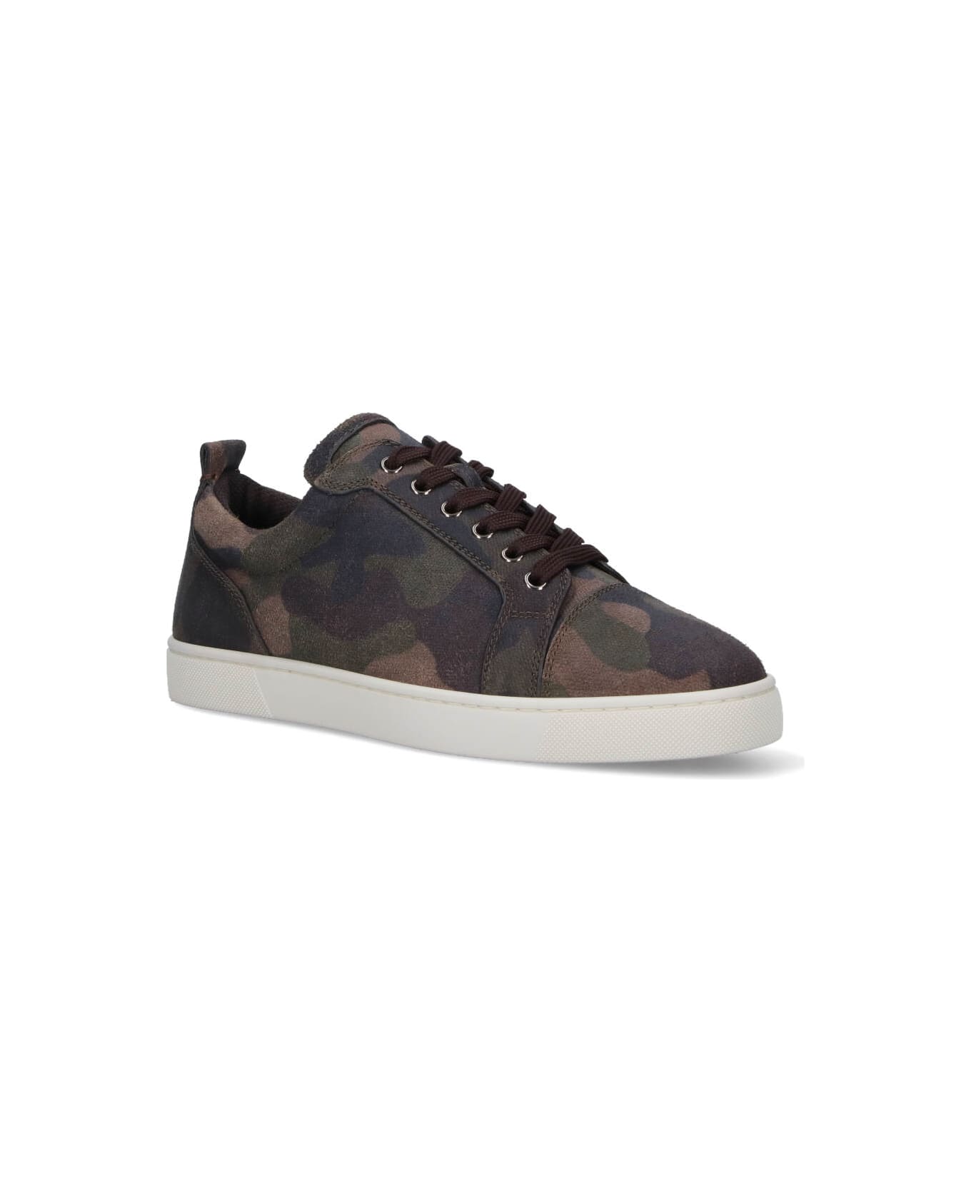 Christian Louboutin "louis Junior" Sneakers - Brown