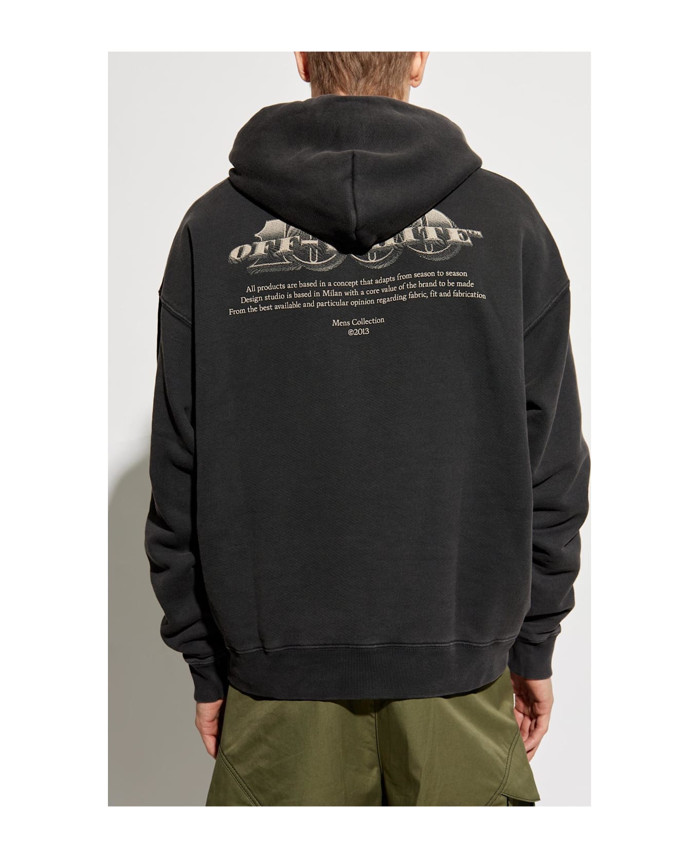 Off-White Printed Sweatshirt - Vintage Black