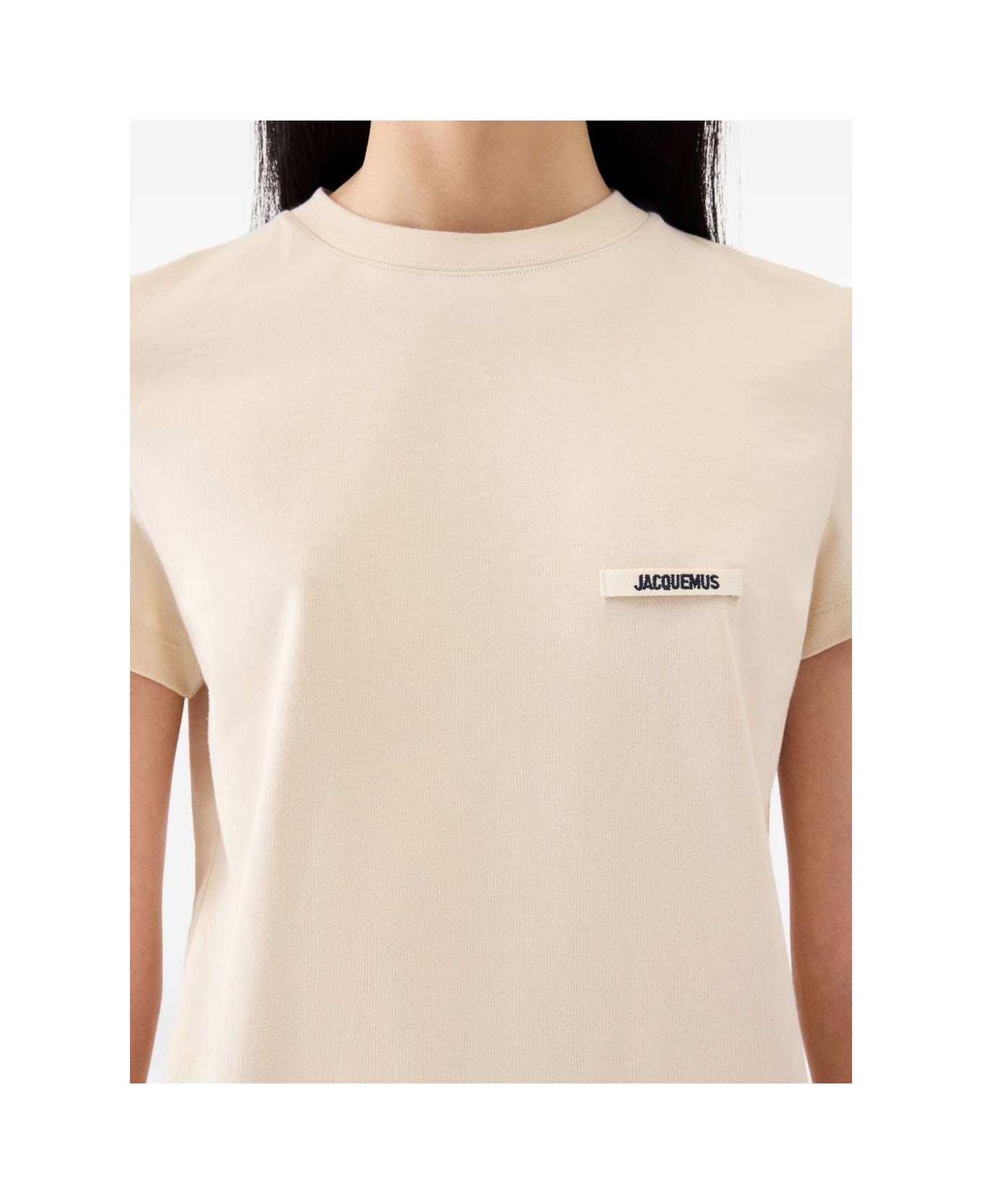 Jacquemus Le T-shirt Gros Grain - Beige