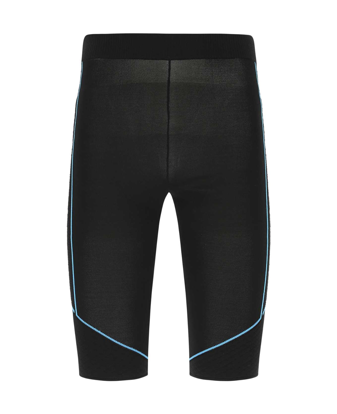 MCM Black Viscose Blend Leggings - BK