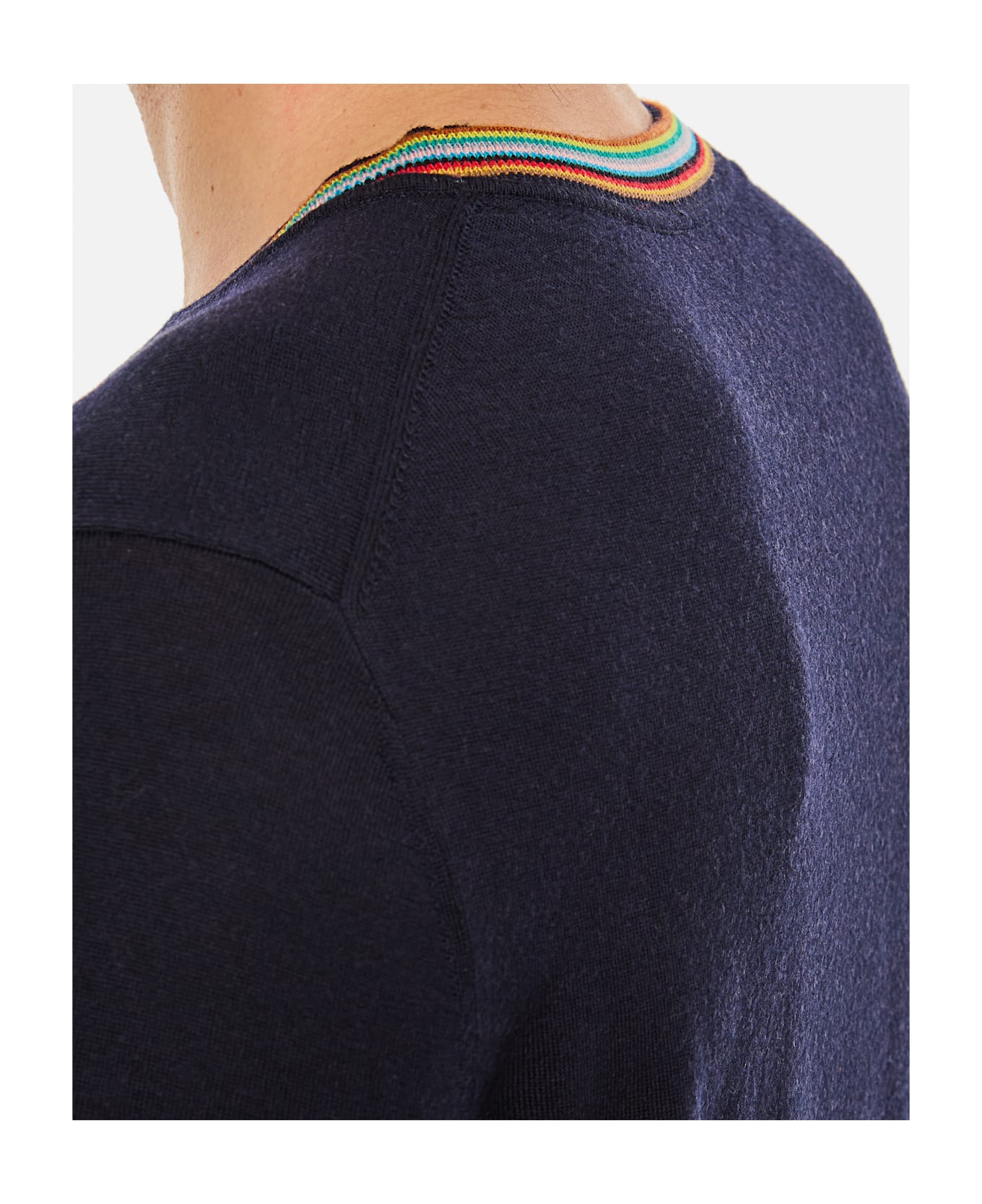Paul Smith Mens Sweater Crew Neck - Blue