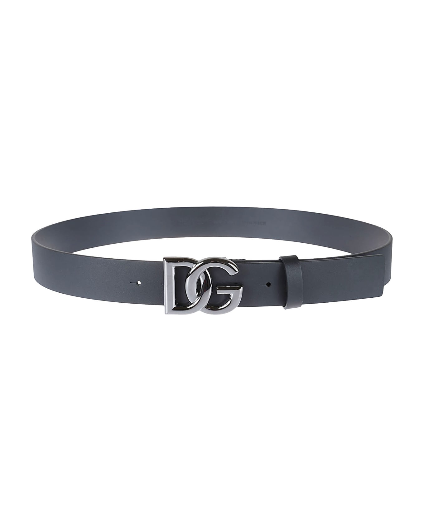 Dolce & Gabbana Logo Buckled Belt - Black
