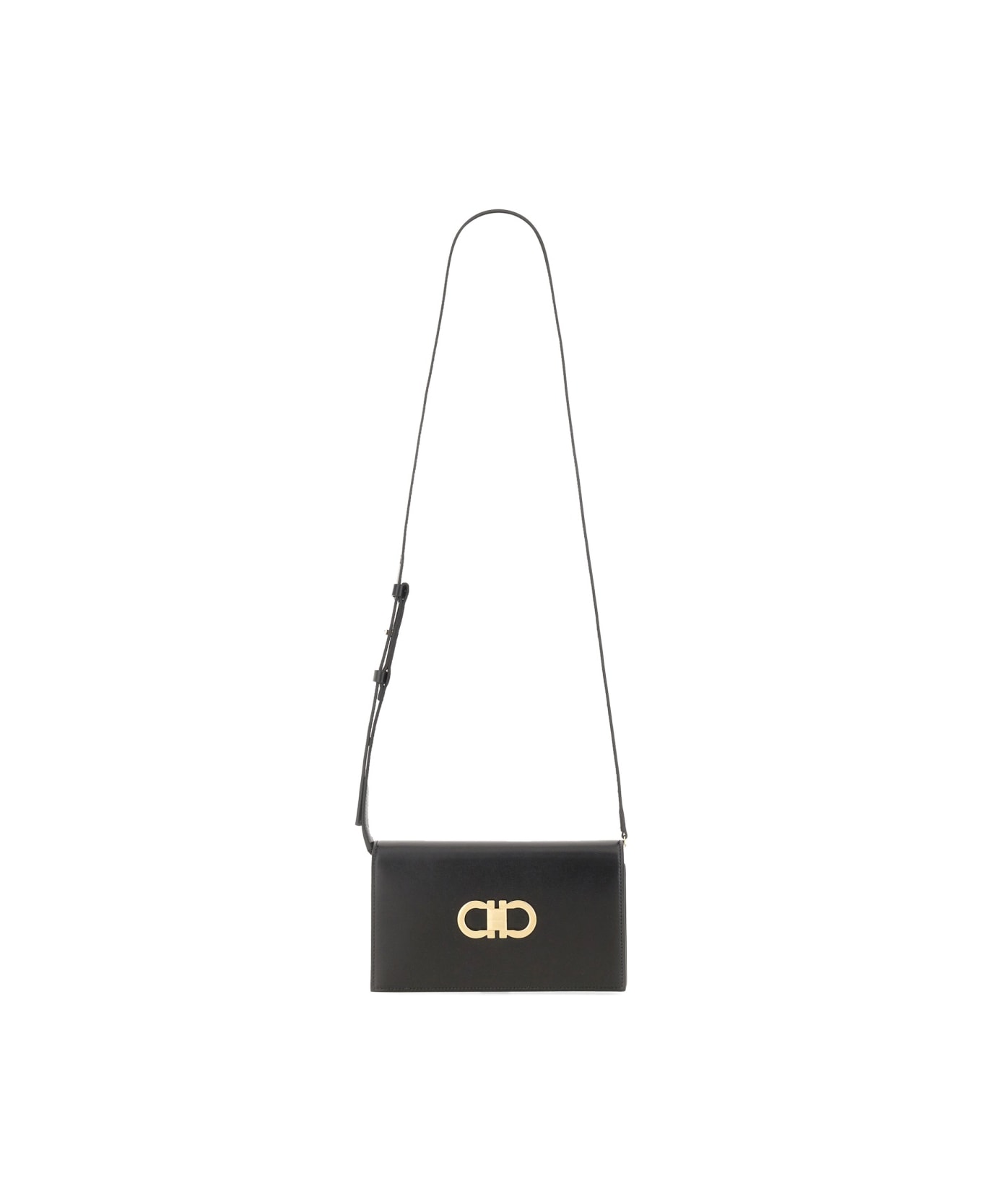 Ferragamo Mini Bag With Hooks - BLACK