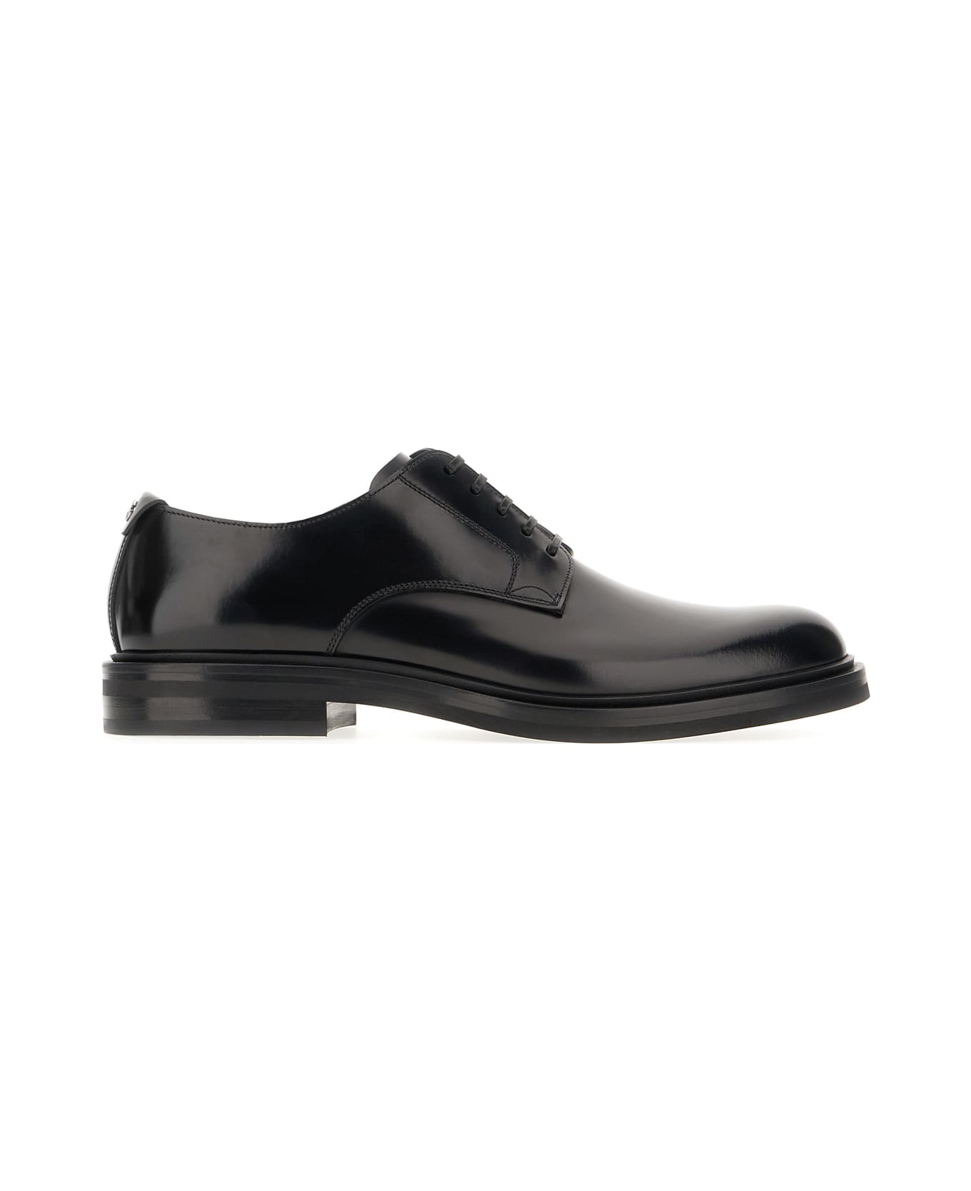 Dolce & Gabbana Black Leather Lace-up Shoes - Nero