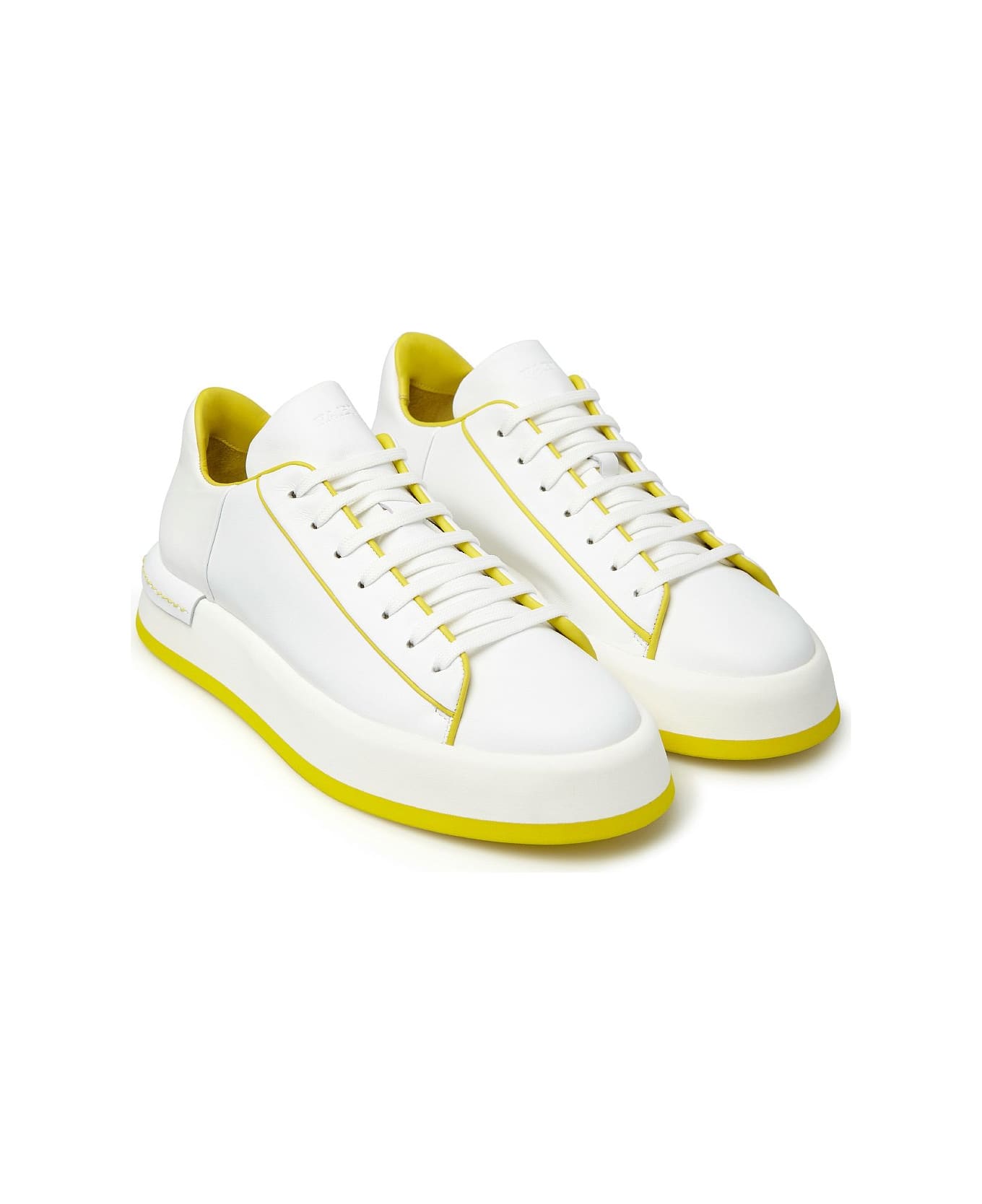 Fabi Sneaker - BIANCO+GIALLO スニーカー