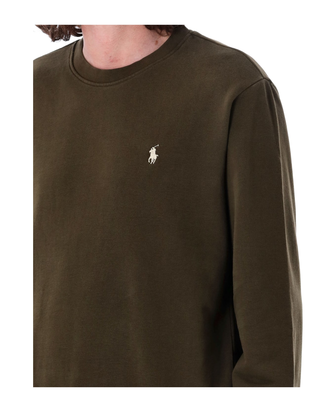 Polo Ralph Lauren Logo Crewneck Sweatshirt - DARK LODEN