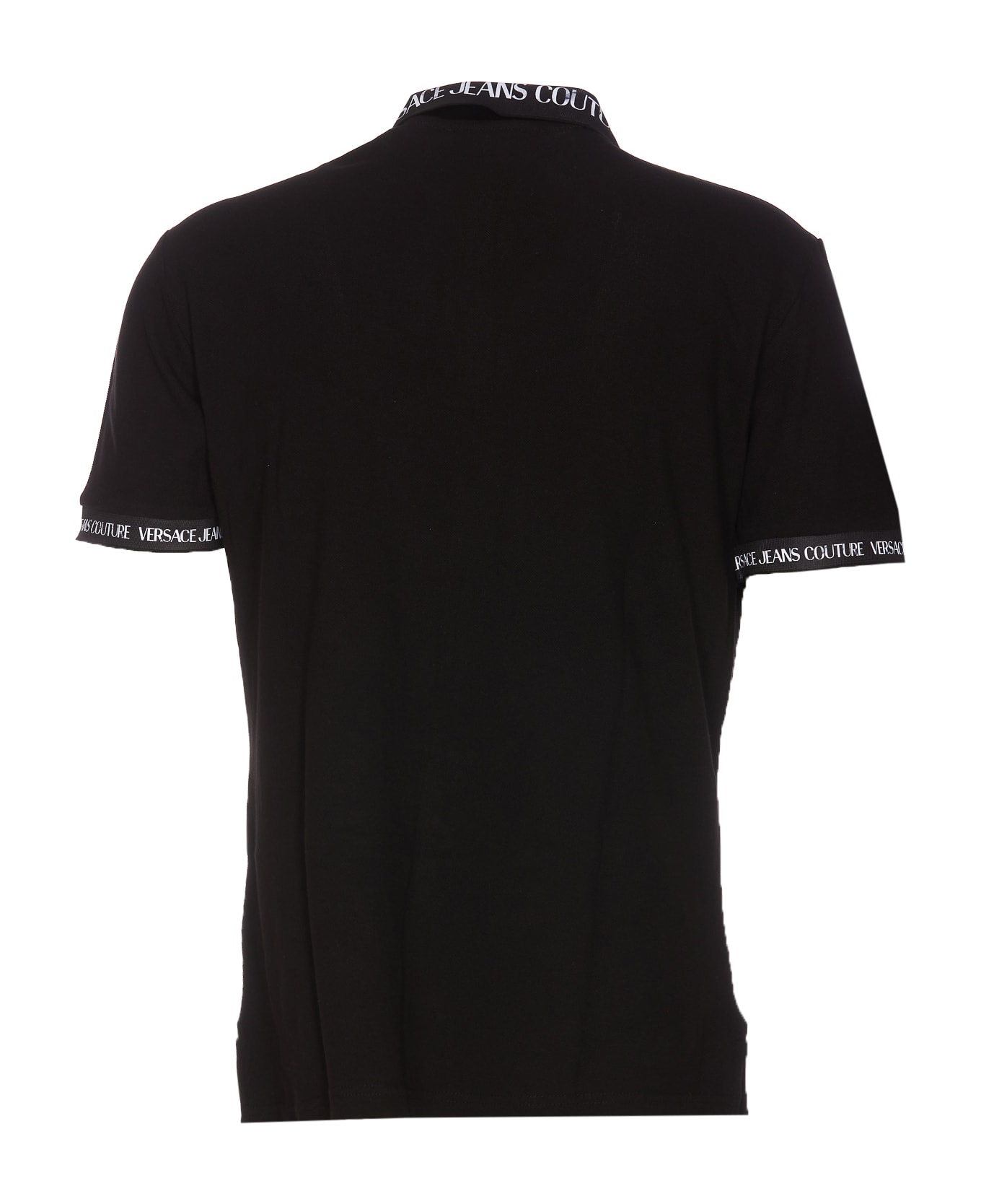Versace Jeans Couture Watercolour Couture Polo - Black