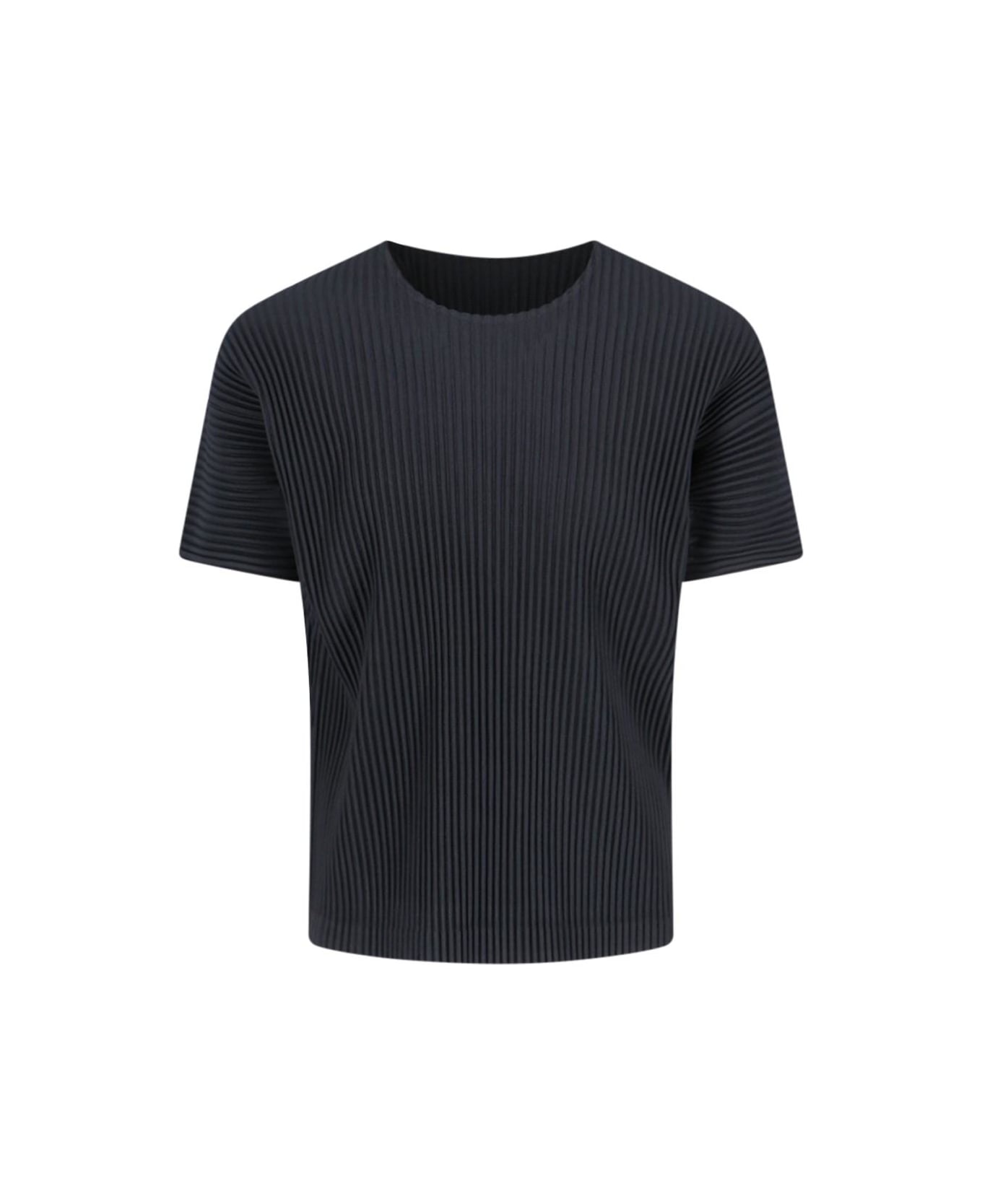 Homme Plissé Issey Miyake Pleated T-shirt - Black