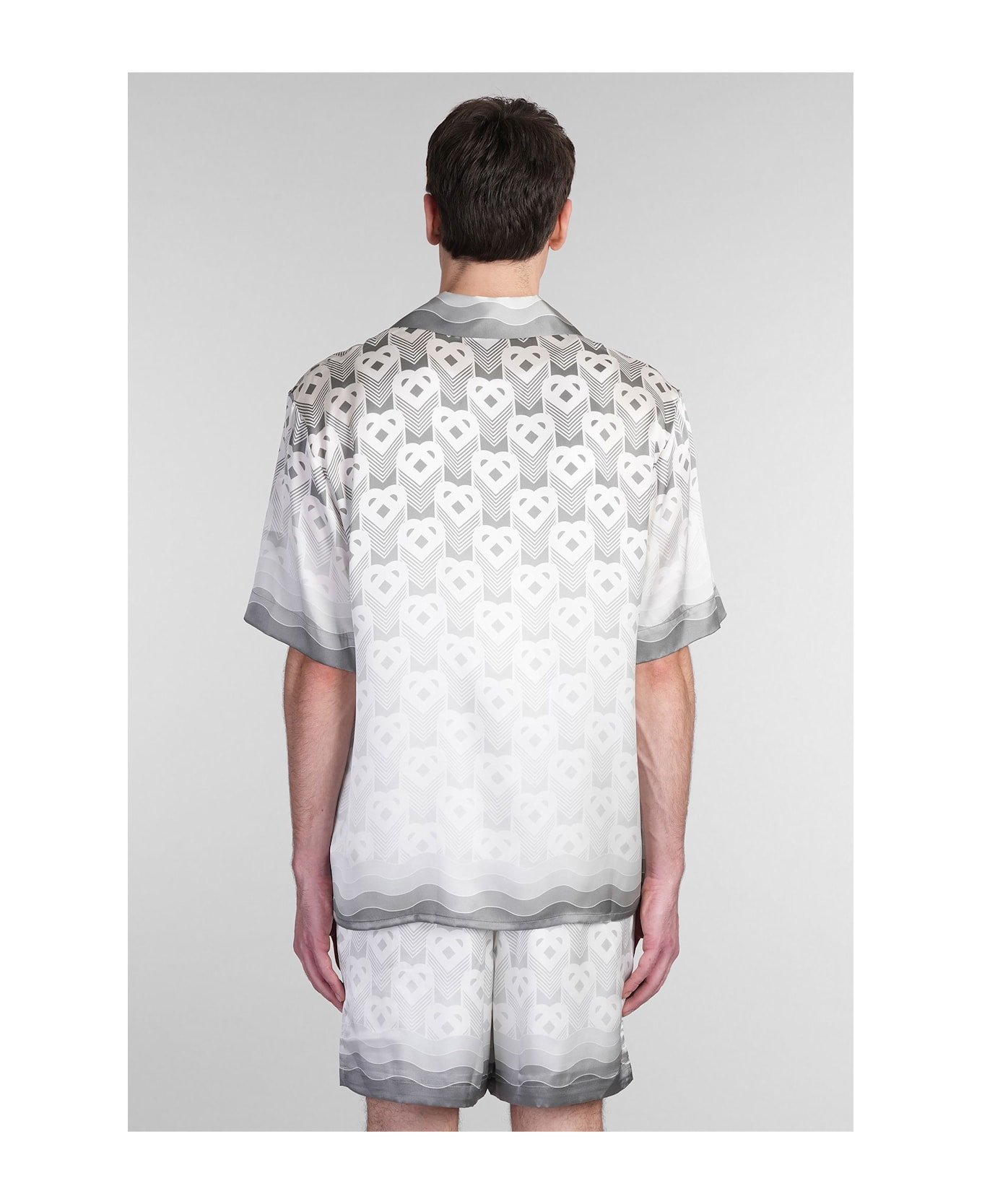 Casablanca Grey Silk Shirt - grey