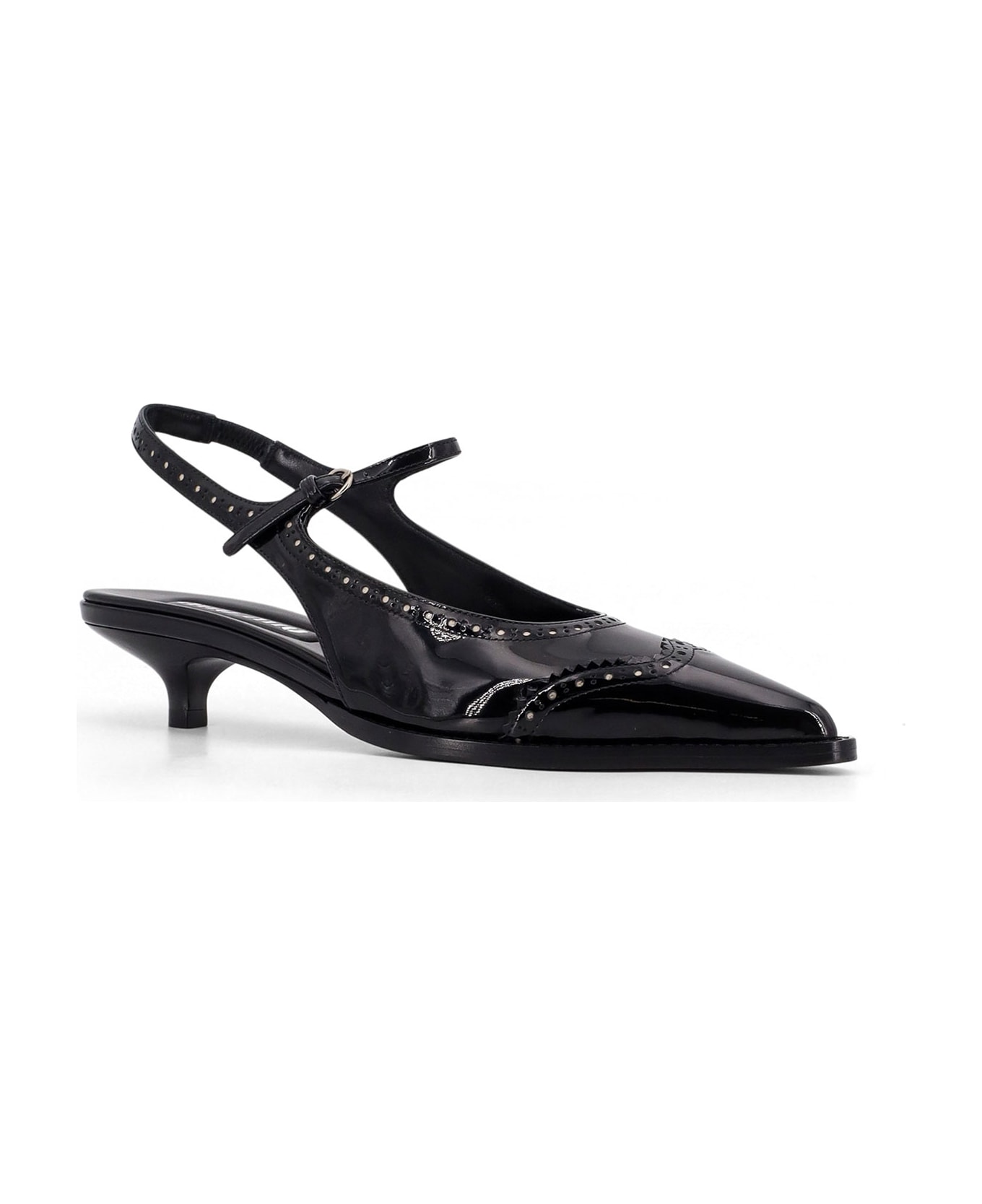 Miu Miu Patent Leather Décolleté - Black