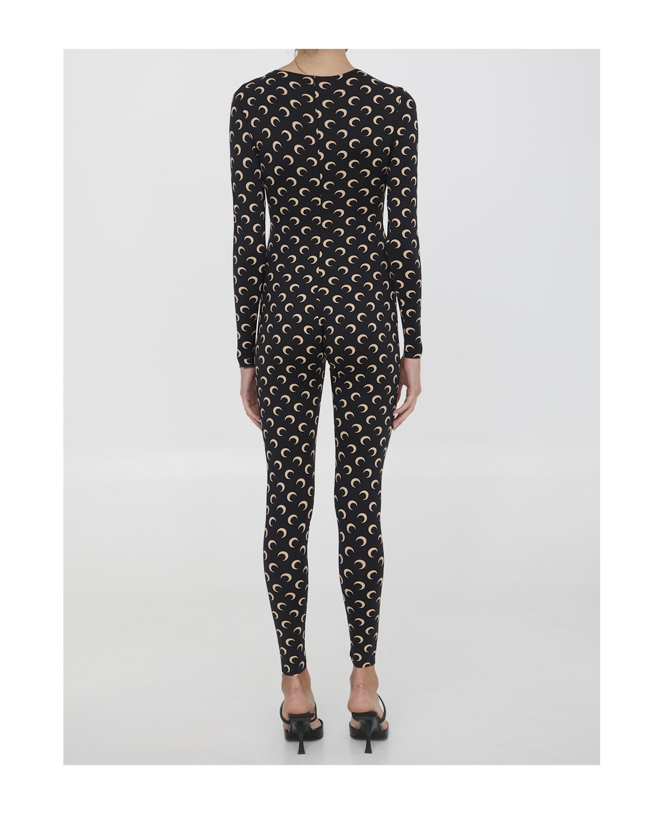 Marine Serre Moon Printed Catsuit - Black