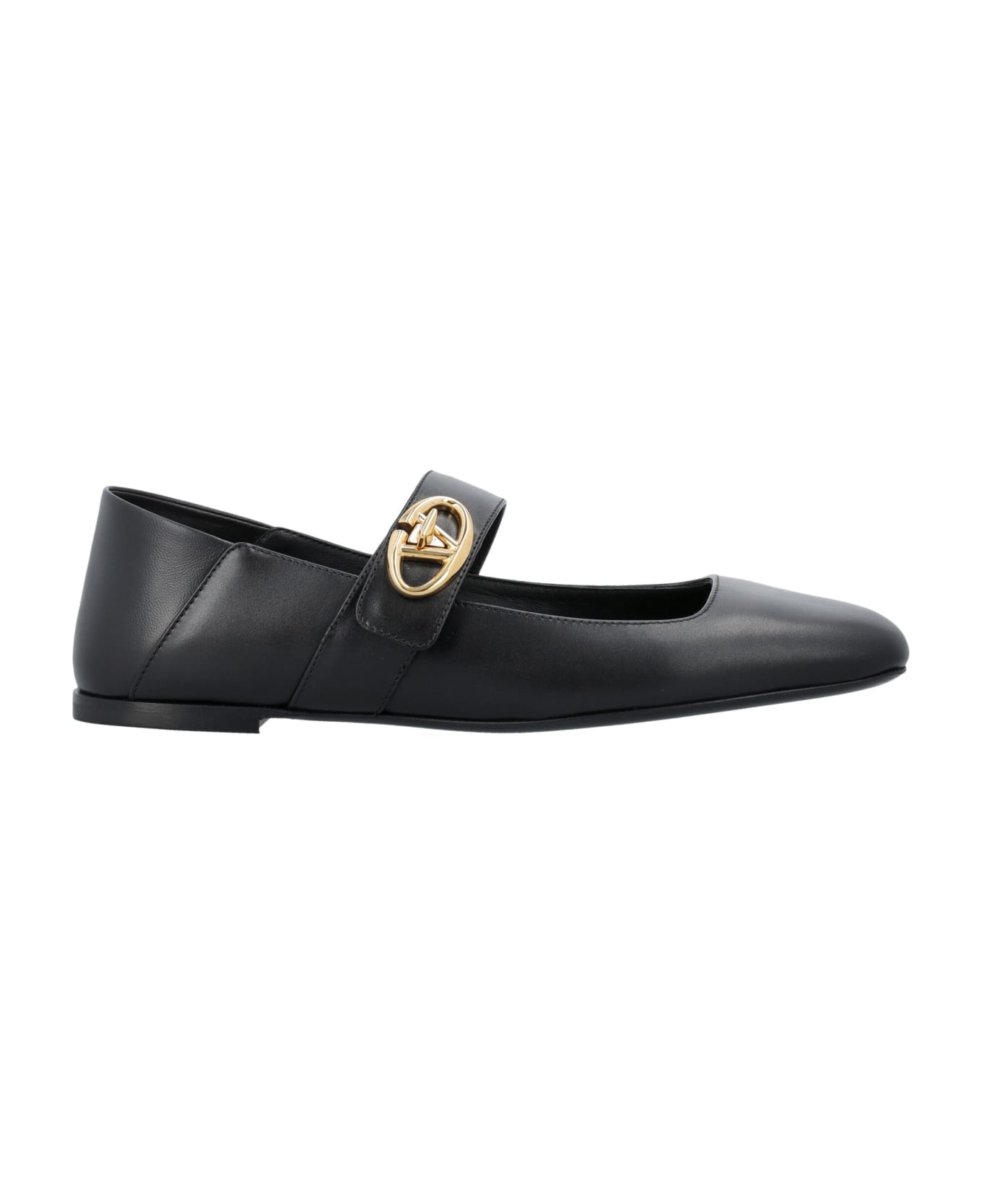 Valentino Garavani Vlogo Locker Ballerinas - Nero