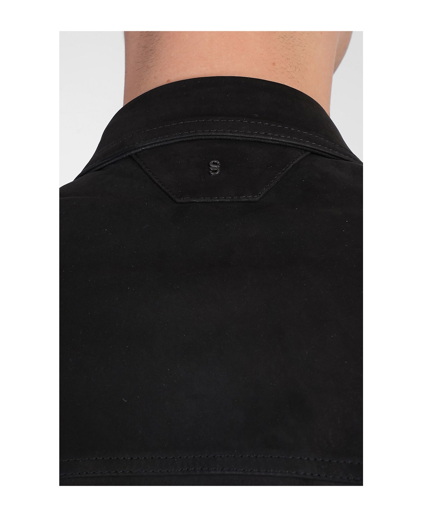 Salvatore Santoro Leather Jacket In Black Leather - black