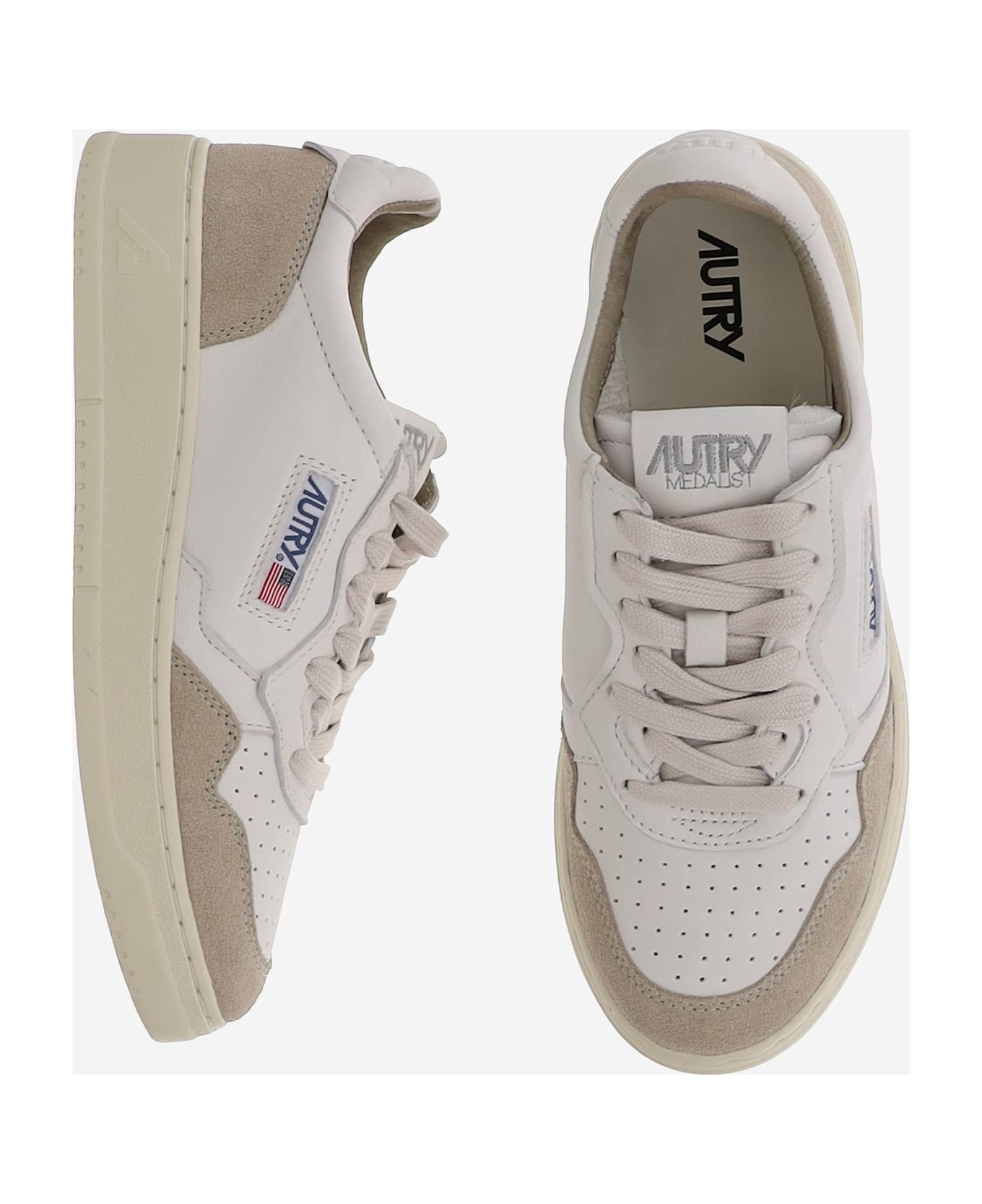 Autry Medalist Low Sneakers - Beige