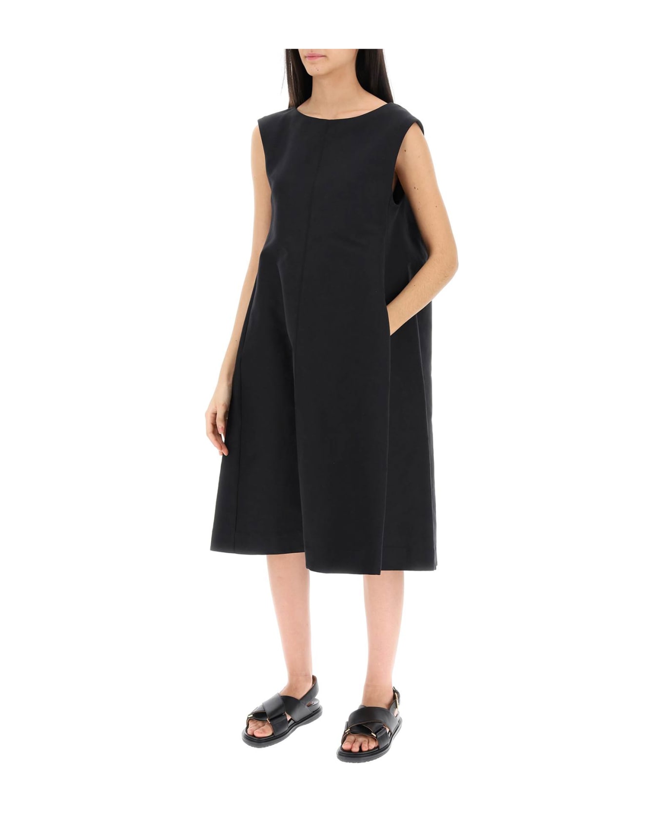 Marni 'cocoon' Midi Dress - Black ワンピース＆ドレス