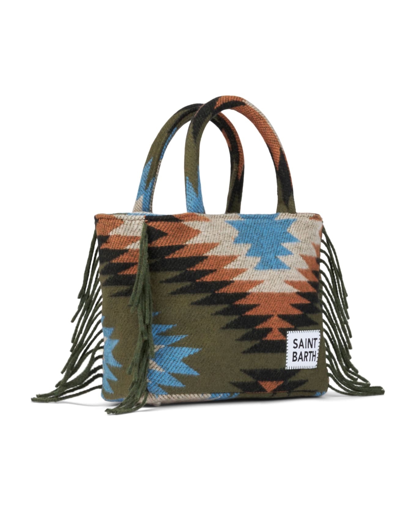 MC2 Saint Barth Colette Blanket Handbag With Ethnic Print - MULTICOLOR
