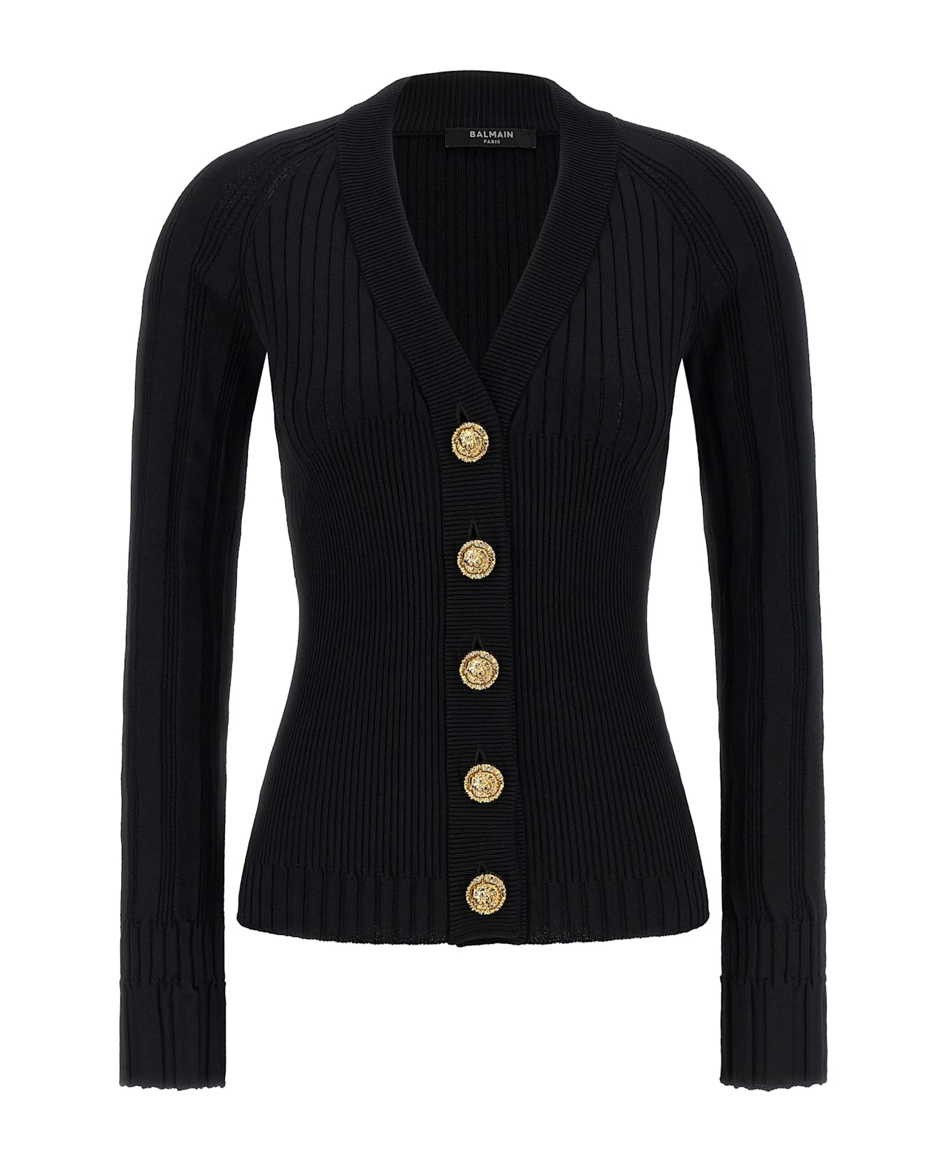 Balmain Button Cardigan - Black  