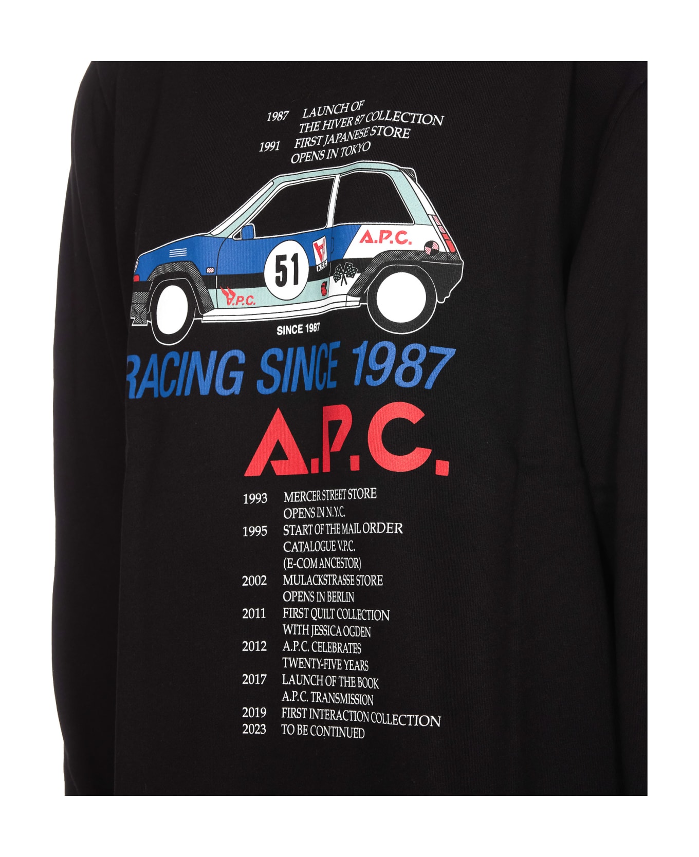 A.P.C. Mack Sweatshirt - BLACK