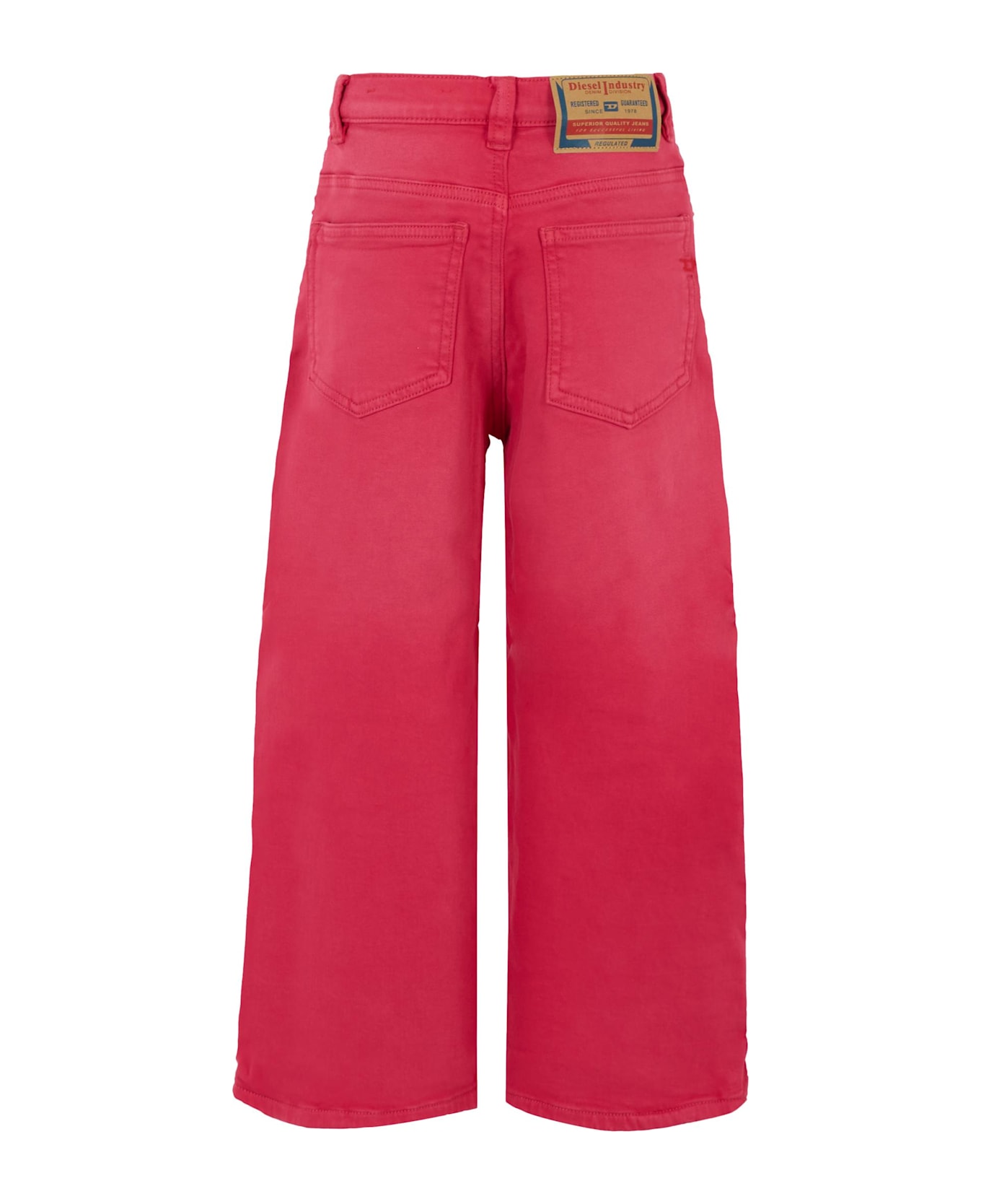 Diesel Fuchsia Trousers For Girl With Logo - Fuchsia