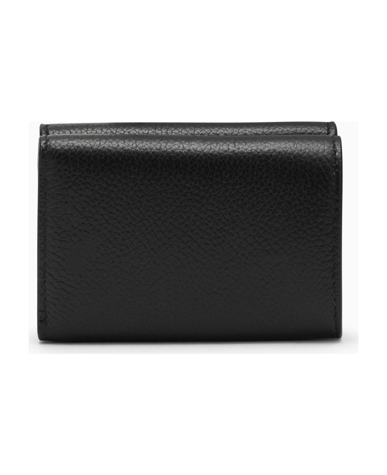 Balenciaga Black Leather Horizontal Wallet - BLACK