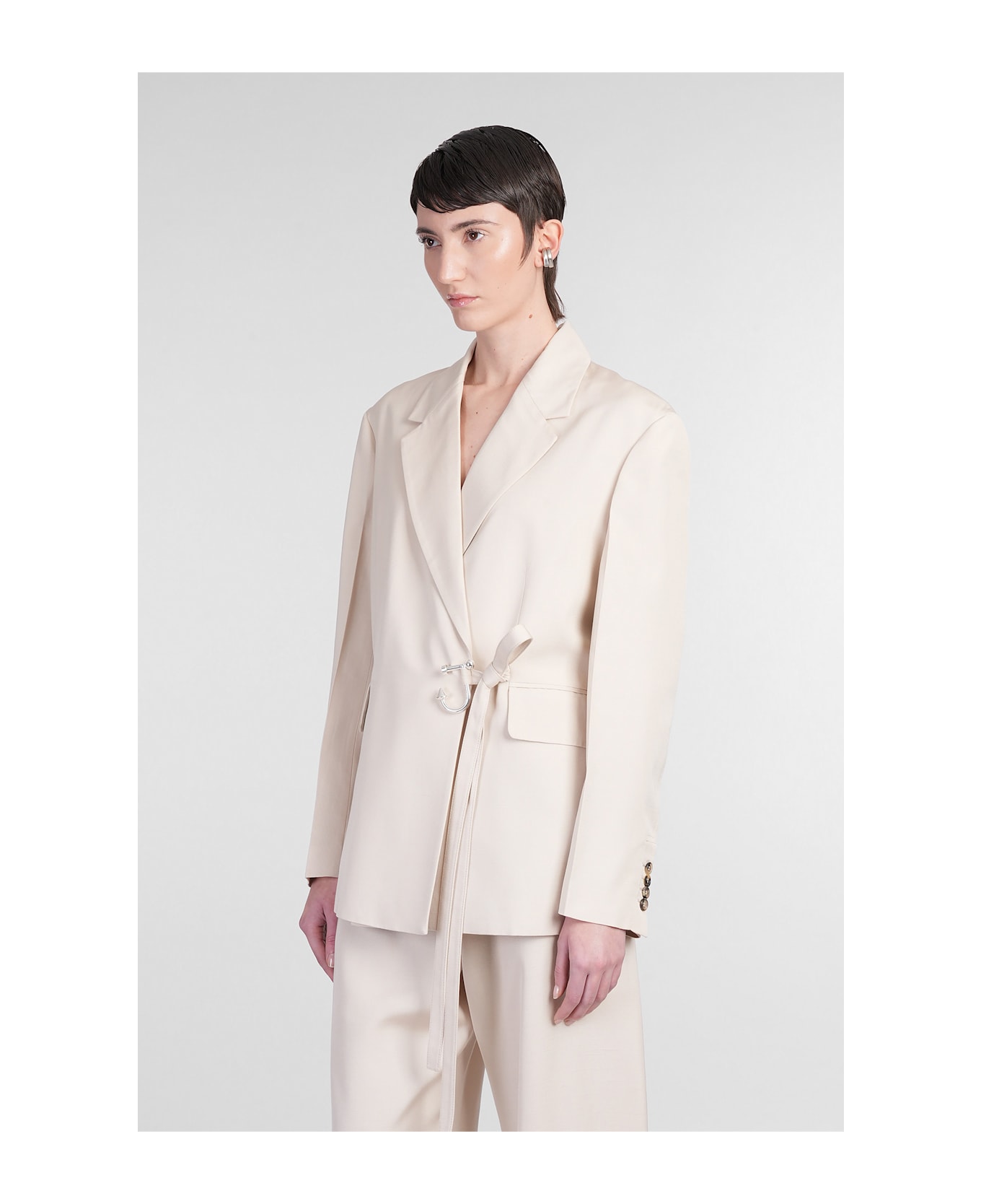 J.W. Anderson Blazer In Beige Viscose - beige