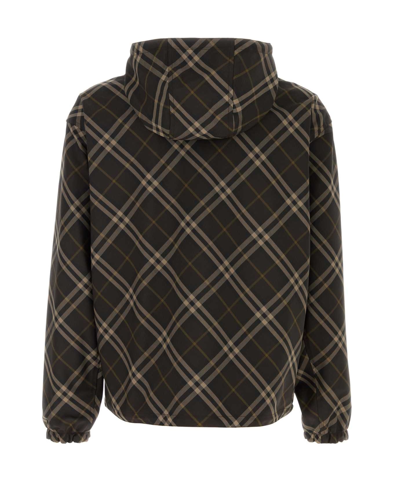 Burberry Embroidered Polyester Reversible Jacket - TRUFFLEIPCHECK