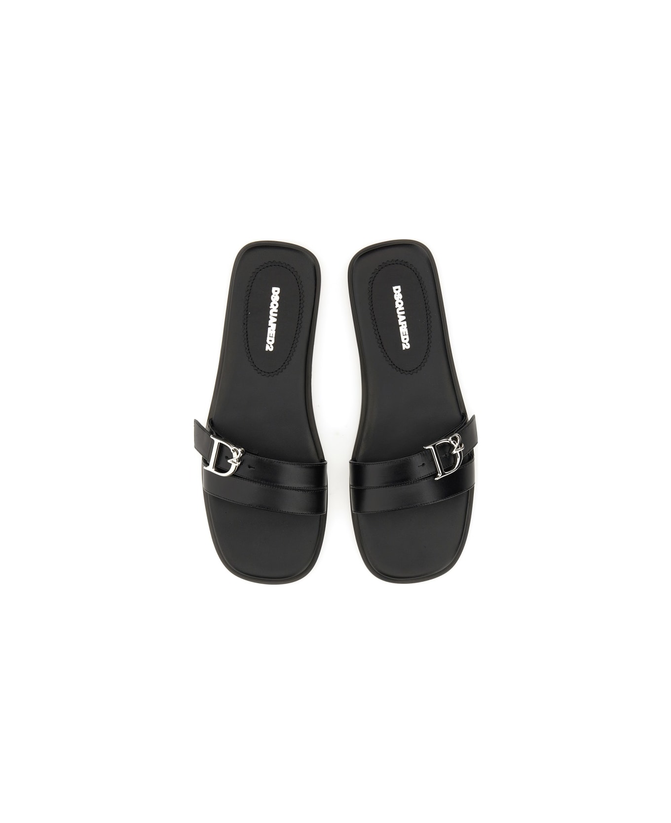 Dsquared2 D2 Statement Sandal - BLACK